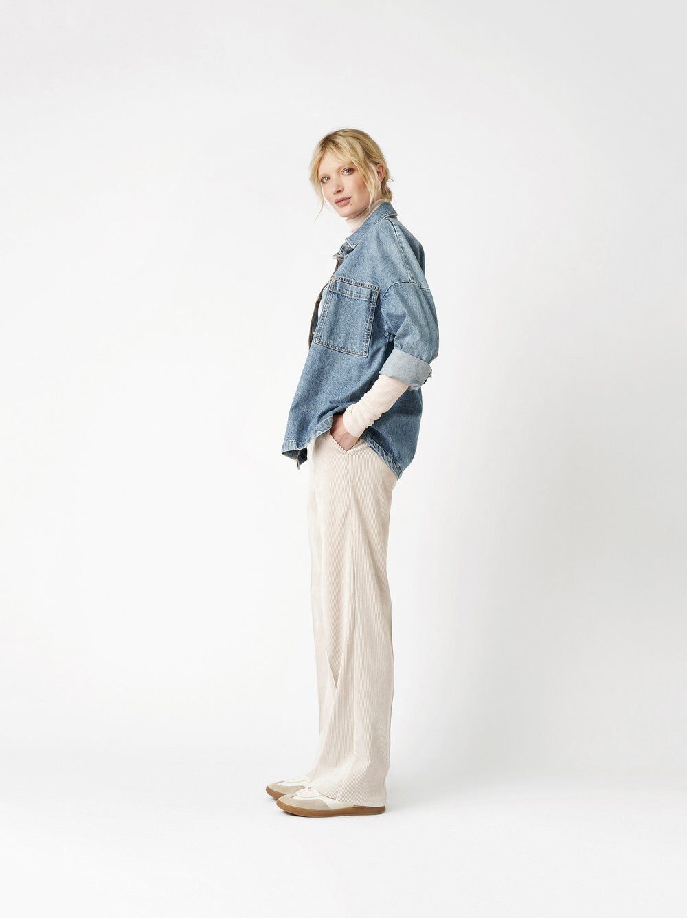 ROSNER Palazzohose Mara_355 aus weichem Cord günstig online kaufen