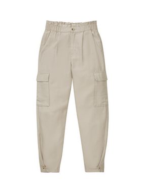 TOM TAILOR Denim Chinohose Paper Bag Hose im Cargo Stil aus Lyocell