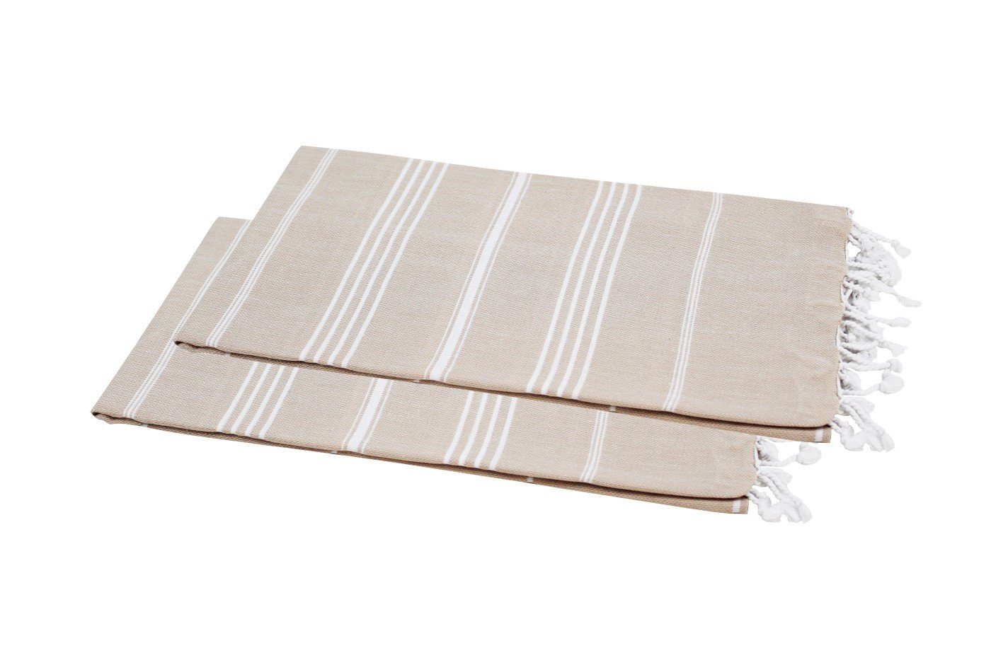 my Hamam Hamamtücher Hamamtücher 100x180 cm, 2 Stück, Sultan Style, Baumwolle (2-St), Hamam Handtücher Set, Strandtuch Saunahandtuch, mit Fransen