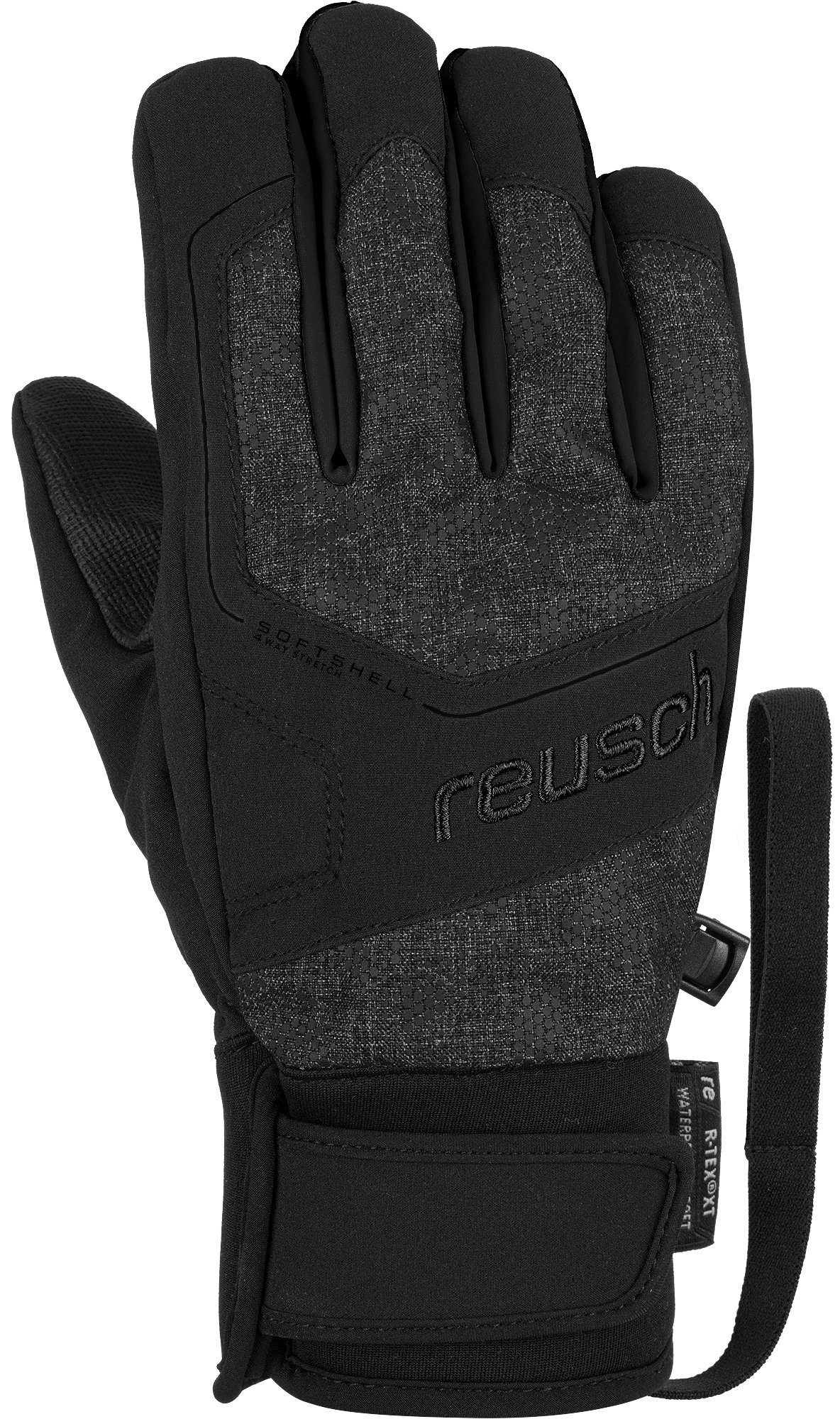 Reusch Skihandschuhe Torby R-TEX XT Junior Design in meliert-schwarz sportlichem