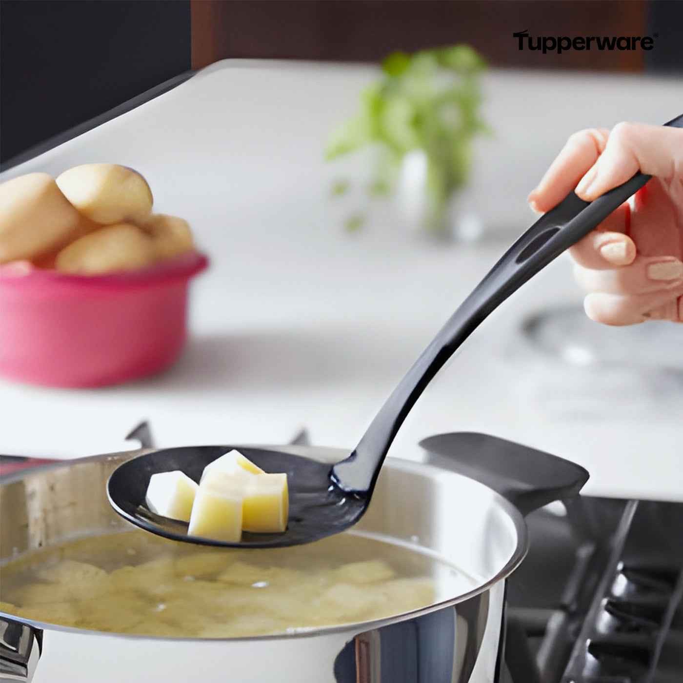 TUPPERWARE Schaumlöffel Ergo Löffelsieb