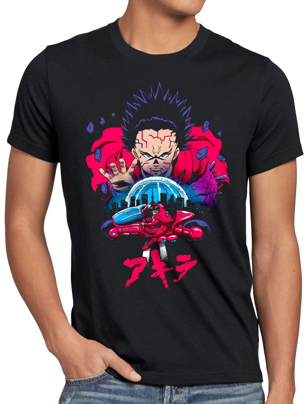style3 T-Shirt Tetsuo Shima akira manga anime cosplay japan