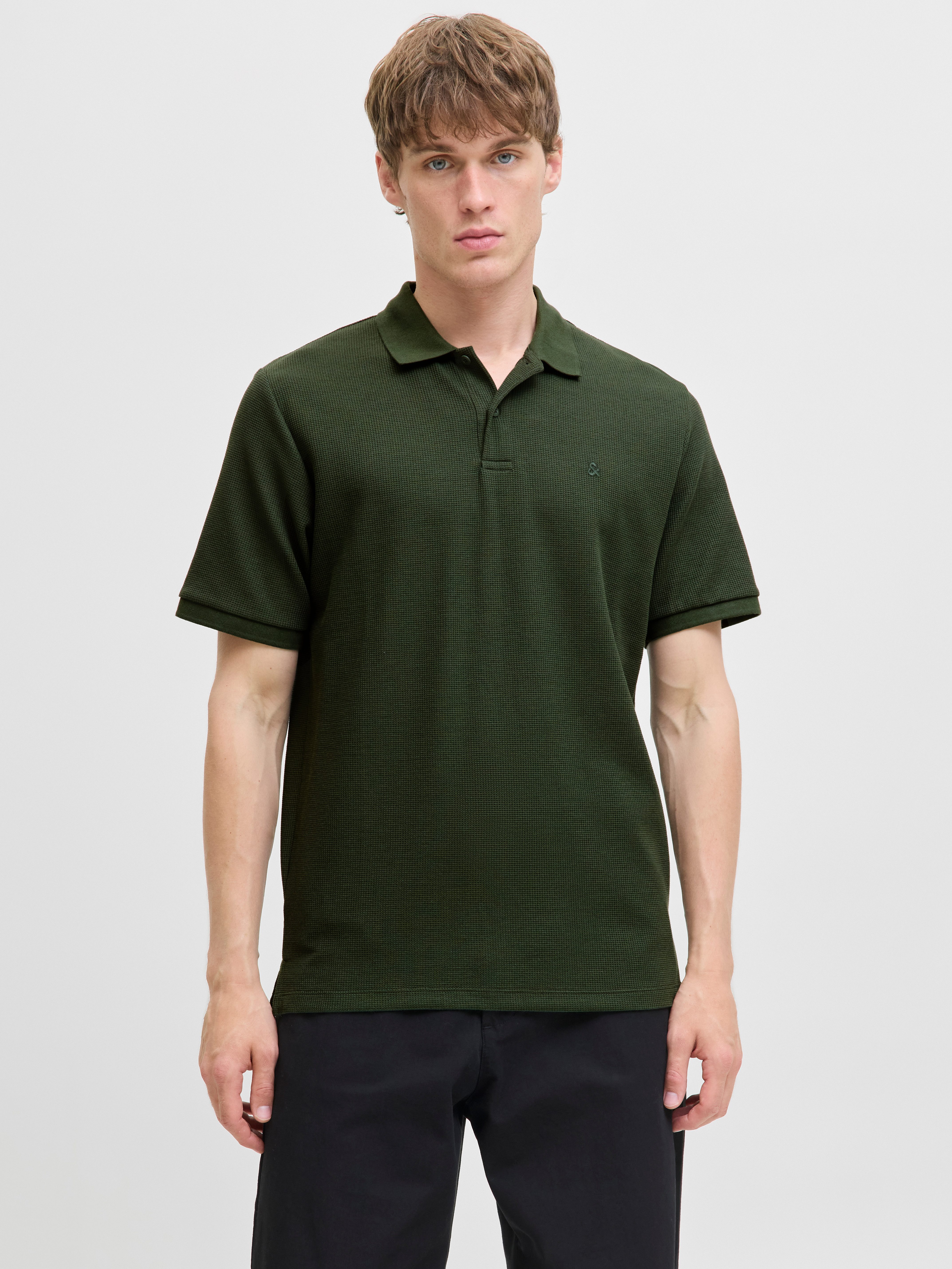Jack & Jones Poloshirt JJEAUSTIN POLO SS NOOS mit Logo Stickerei günstig online kaufen