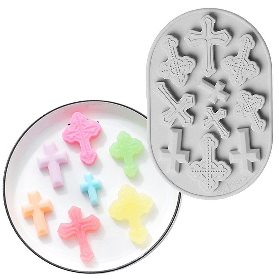 Metamorph Backform Kreuz Silikon Backform - Halloween Keks Minicakes, Halloween Keks Minicakes