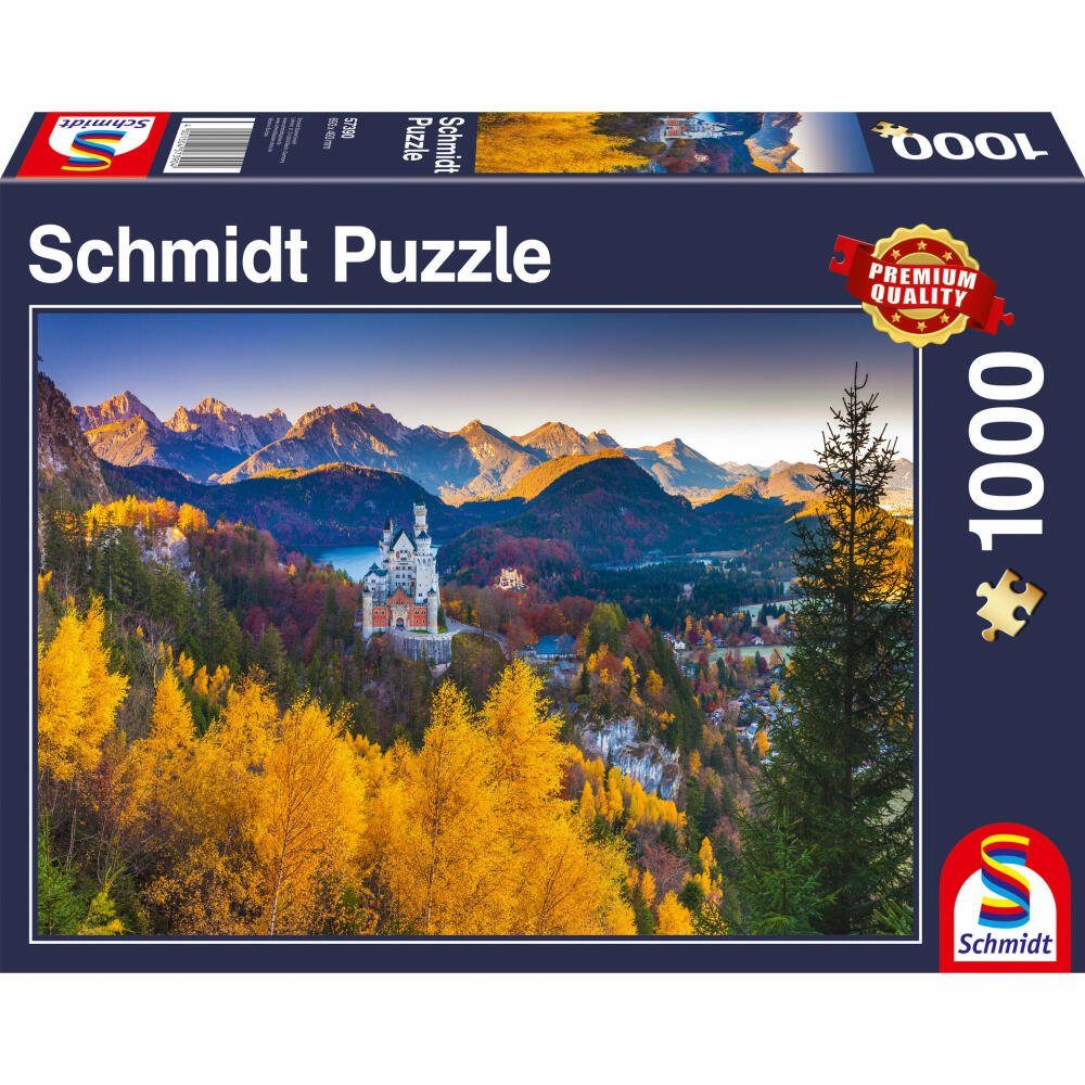 Puzzle Herbstliches Neuschwanstein 1000 Teile