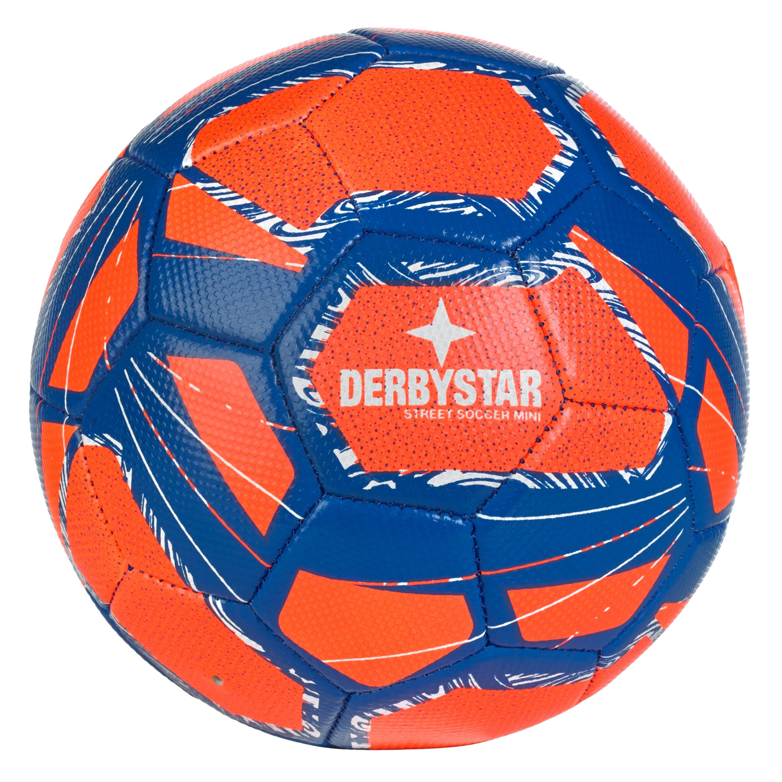 Fußball Miniball Street Soccer v24 orange blau weiss