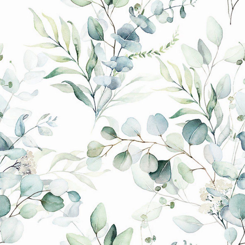 Ambiente Luxury Paper Products Papierserviette 20 Servietten Eucalyptus All Over 33x33cm, (20 St)