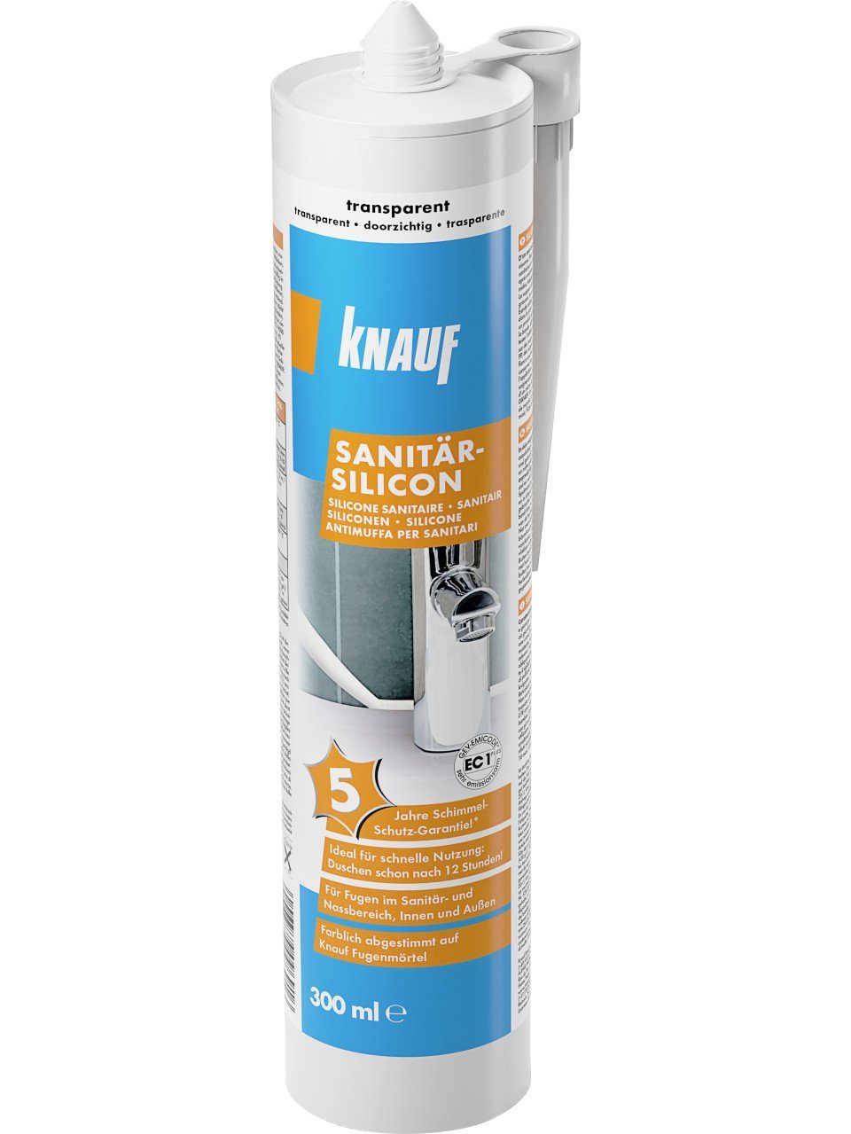 KNAUF Silikon Knauf Sanitär Silikon transparent 300 ml