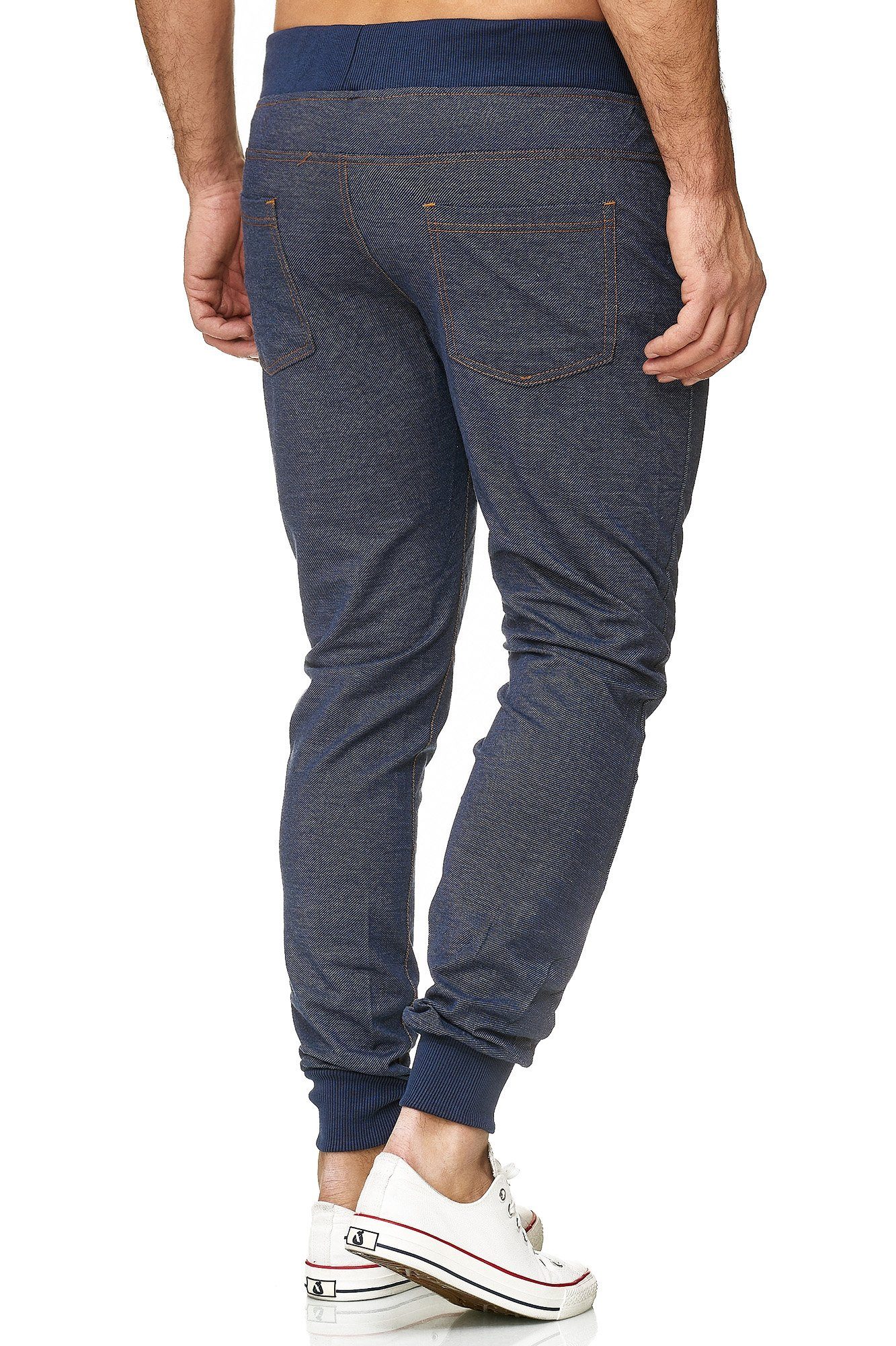Egomaxx Jogginghose Jeans Optik Stretch Sporthose und (1-tlg)
