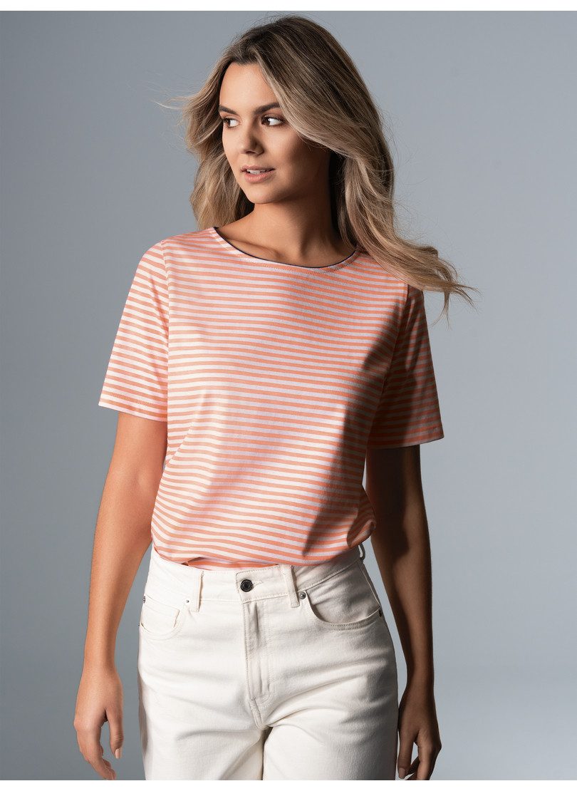 T-Shirt TRIGEMA T-Shirt mit Streifenmuster