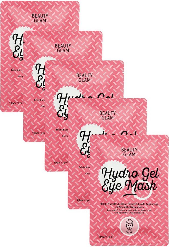 BEAUTY GLAM Gesichtsmasken-Set Beauty Glam Hydro Gel Eye Mask Set