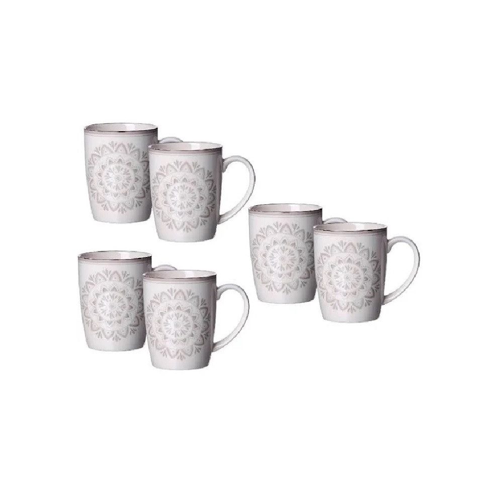 Ritzenhoff & Breker Becher Ritzenhoff & Breker Valencia Becher 350ml 6er Set, Steinzeug