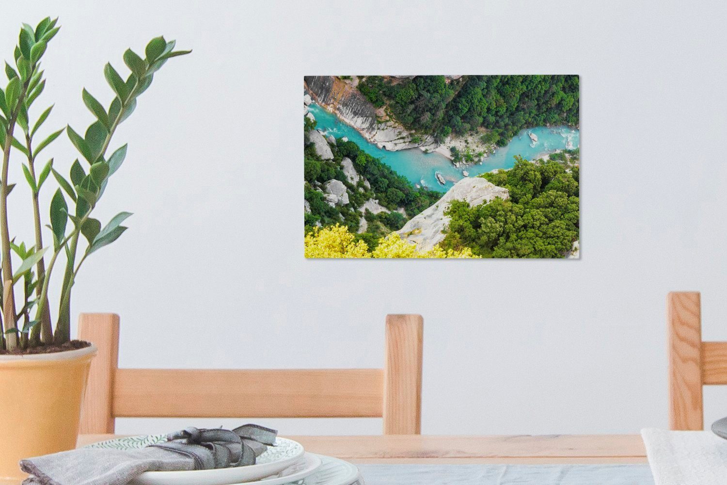 St), Aufhängefertig, 30x20 Verdon oben von cm Wandbild (1 OneMillionCanvasses® Gorges Leinwandbilder, gesehen, du Wanddeko, Leinwandbild