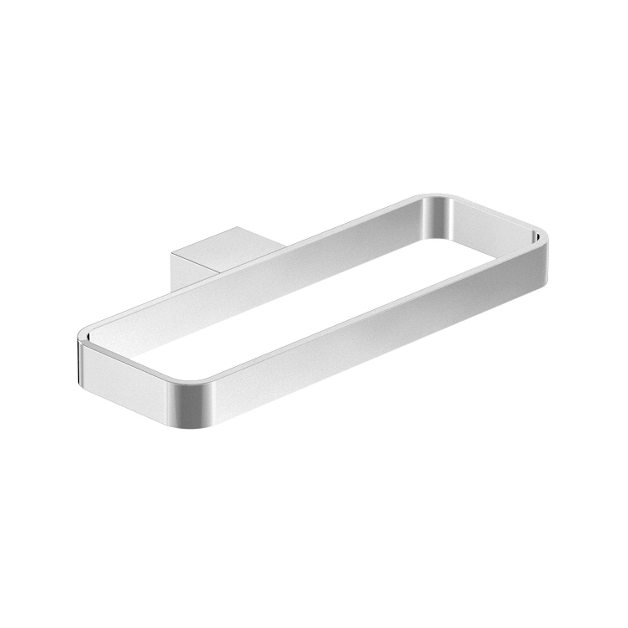 CHRIS BERGEN Handtuchring Handtuchhalter Gäste-WC Wandmontage, in Chrom und Schwarz matt