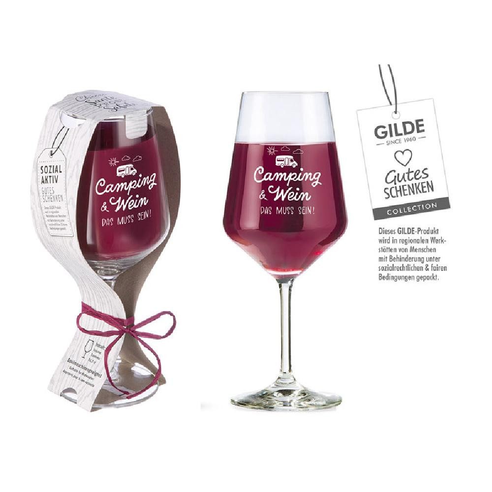 GILDE Weißweinglas Weinglas Camping Glas