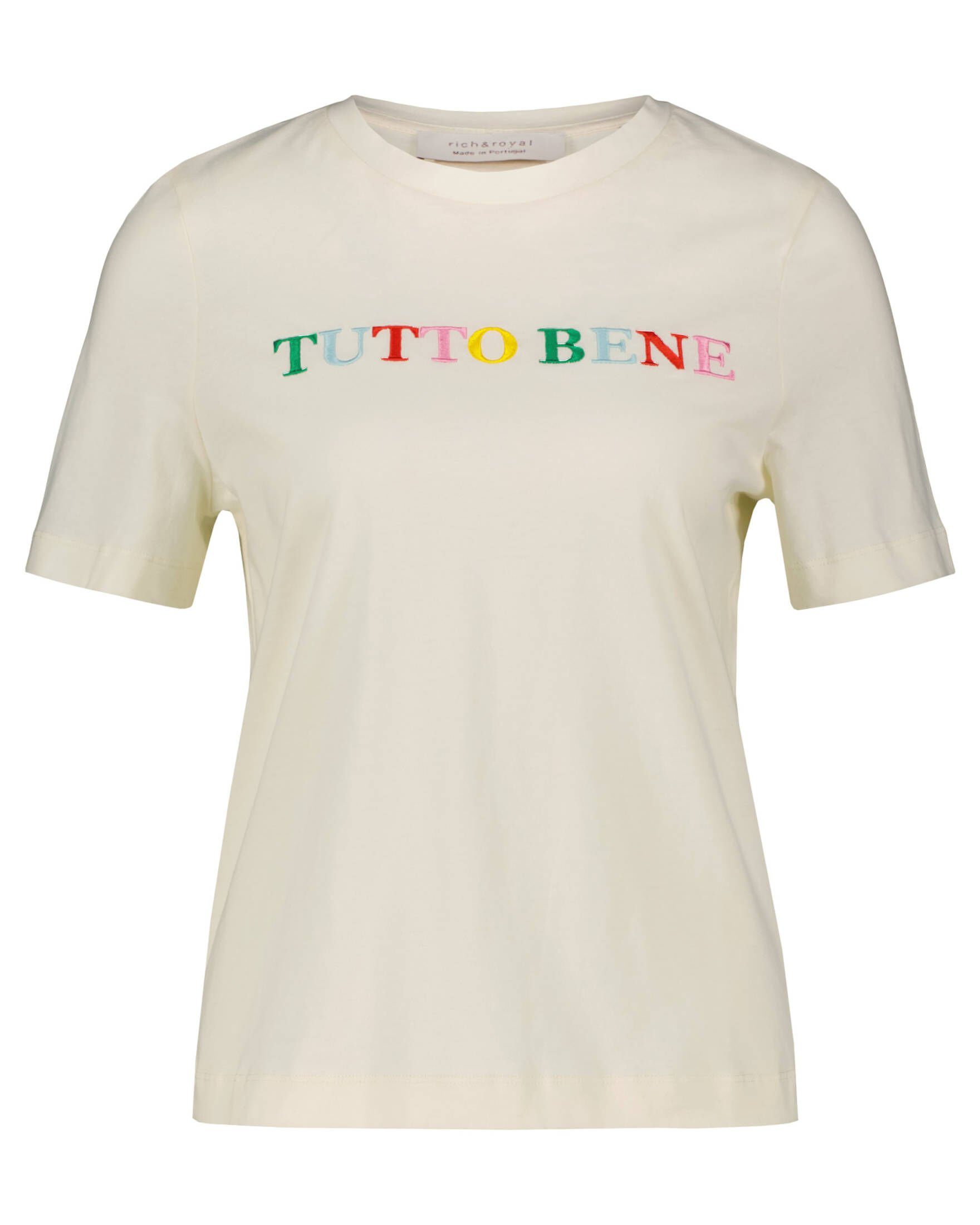 Rich & Royal T-Shirt Damen T-Shirt TUTTO BENE (1-tlg) | T-Shirts