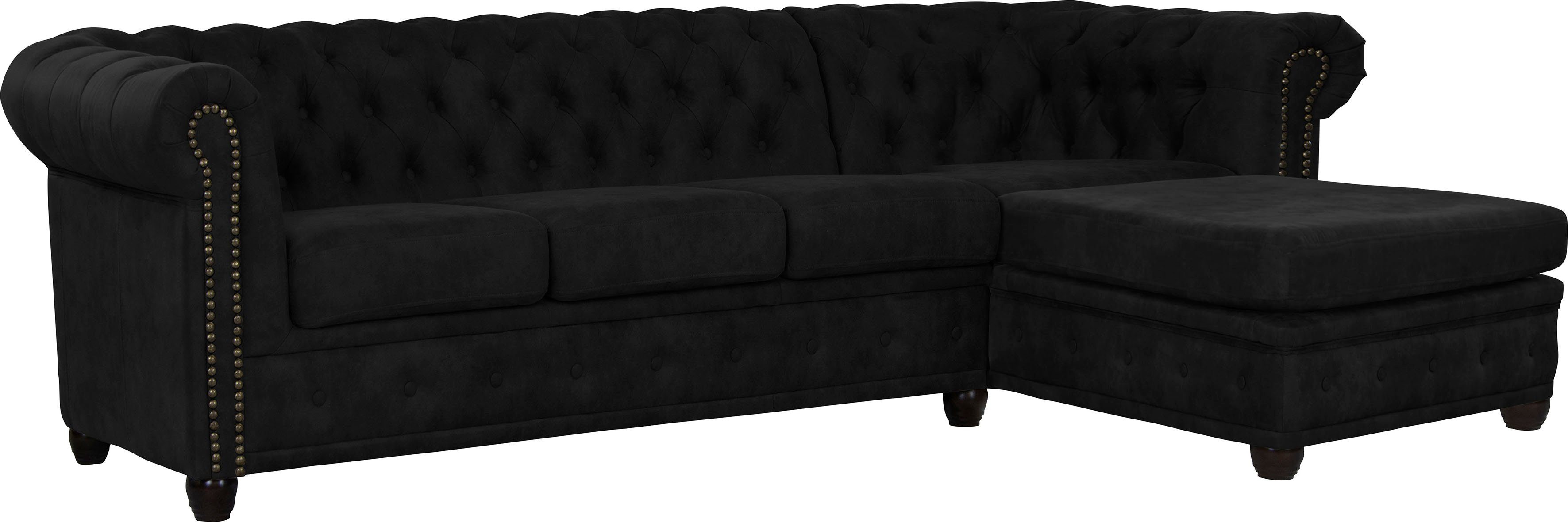 Home affaire Chesterfield-Sofa Rysum L-Form, Chesterfield-Optik günstig online kaufen