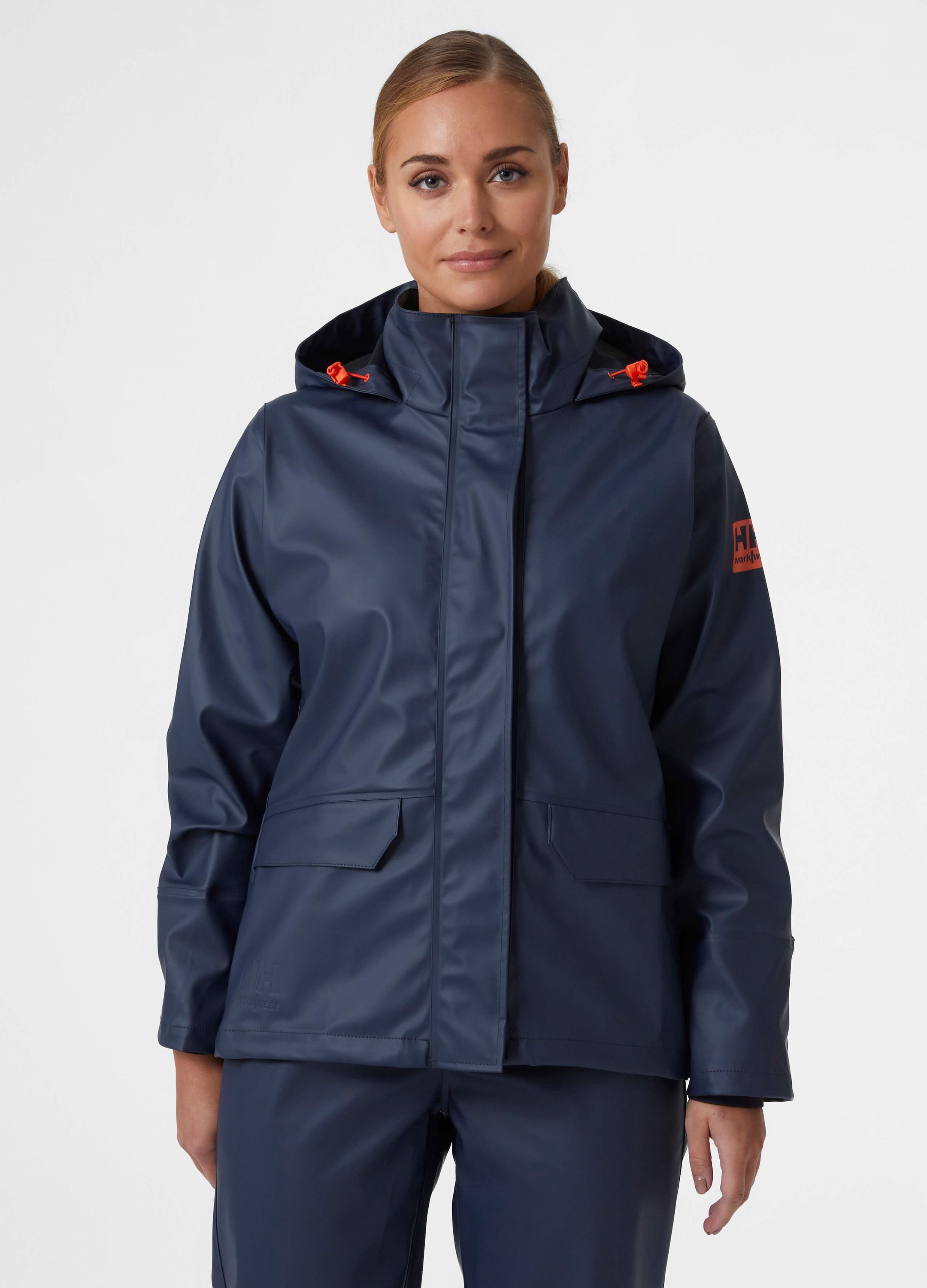 Helly Hansen Regenjacke W Luna Rain (1-St) im Kragen verstaubare Kapuze