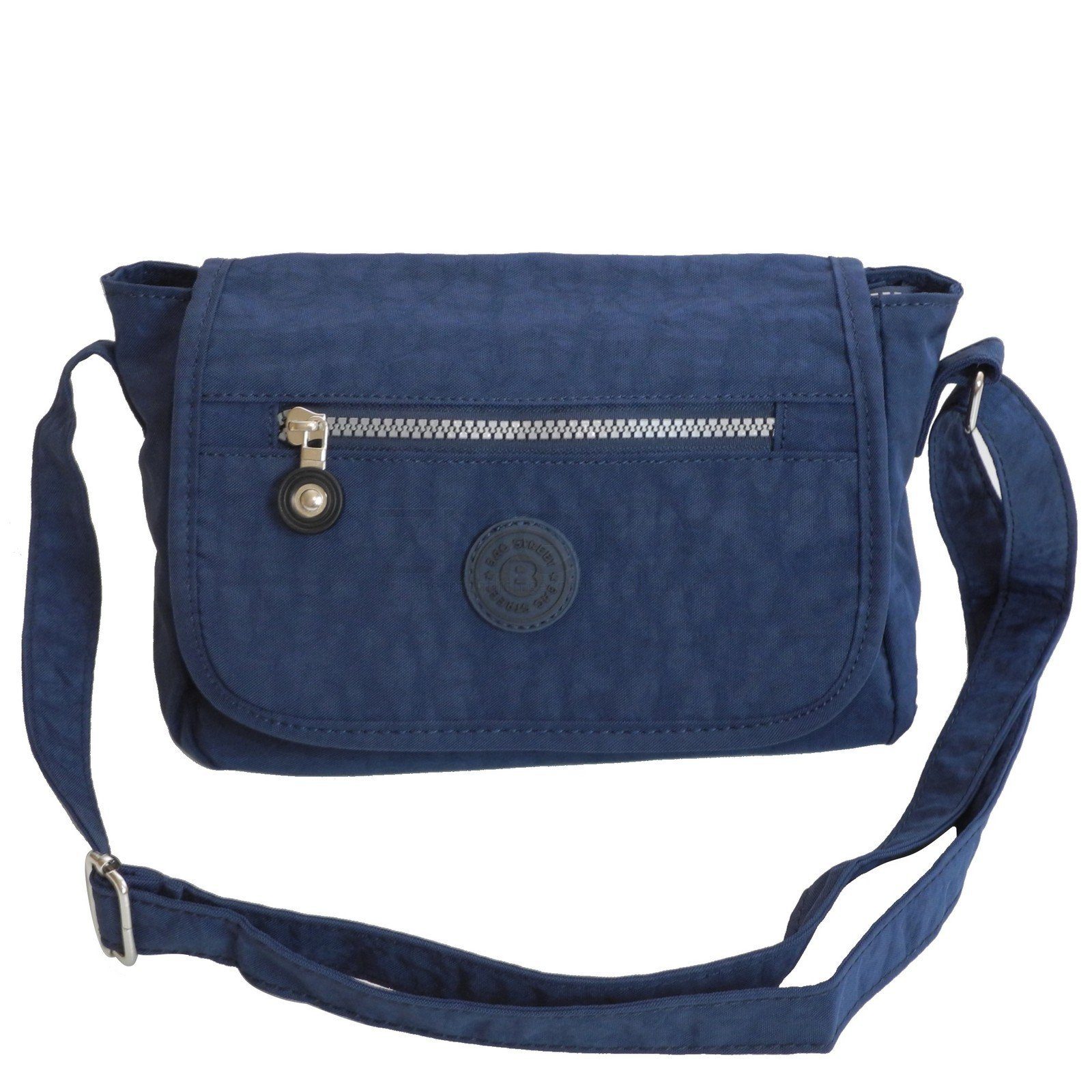 Damen Bag Crinkle Street Auswah Stofftasche STREET - Handtasche BAG Umhängetasche Navy Umhängetasche