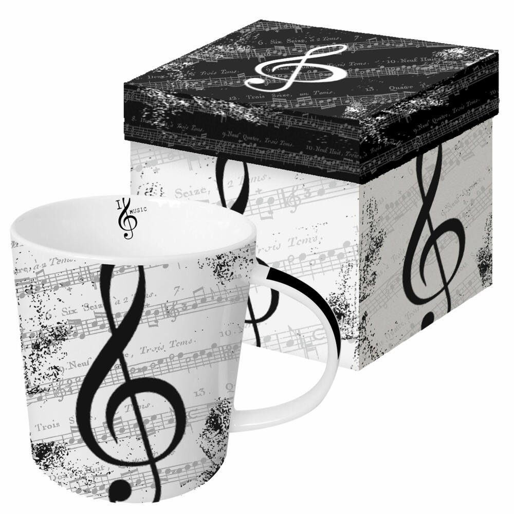 PPD Becher I love Music Trend 350 ml, New Bone China