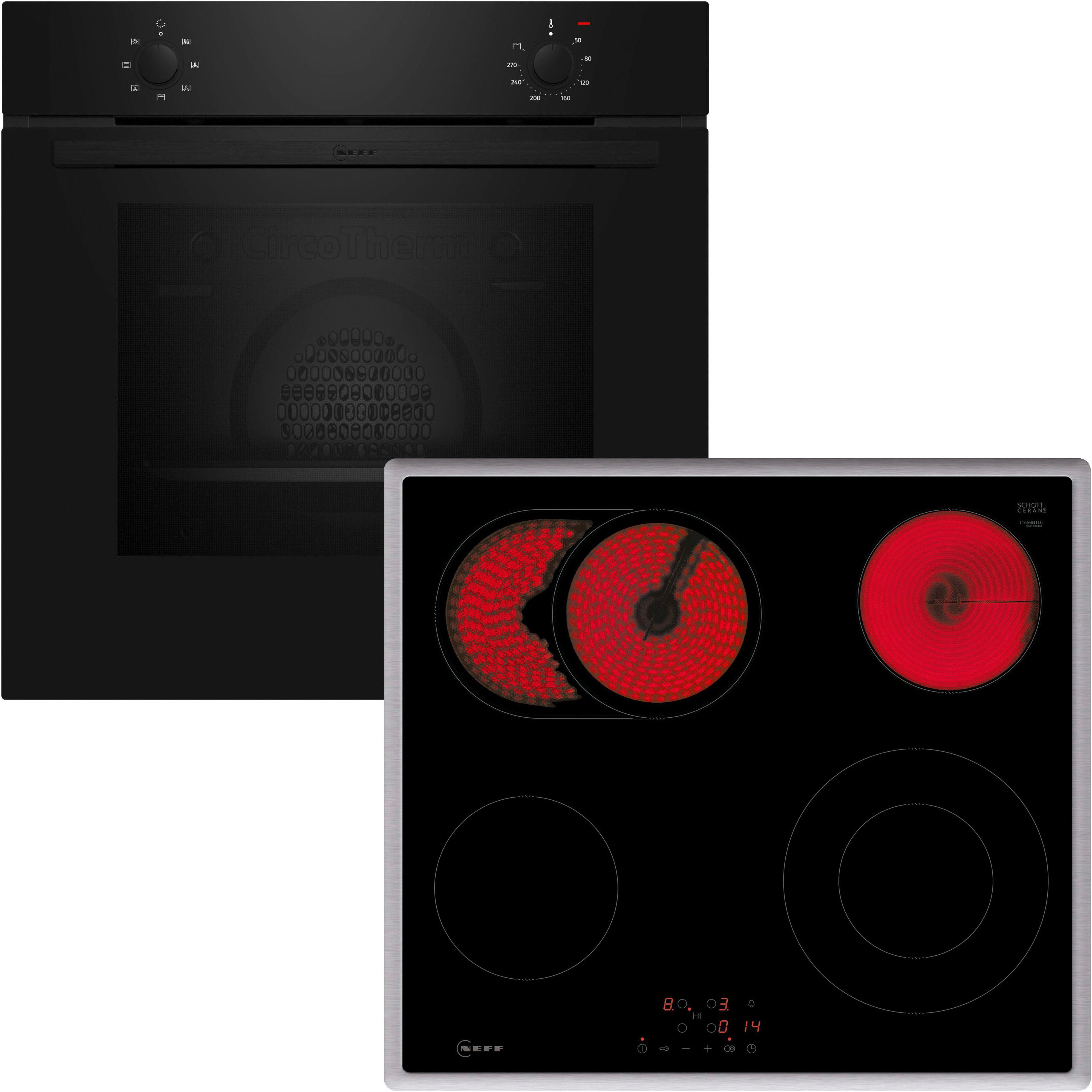 NEFF Backofen-Set N 30/N 50 BX16B, mit Teleskopauszug nachrüstbar