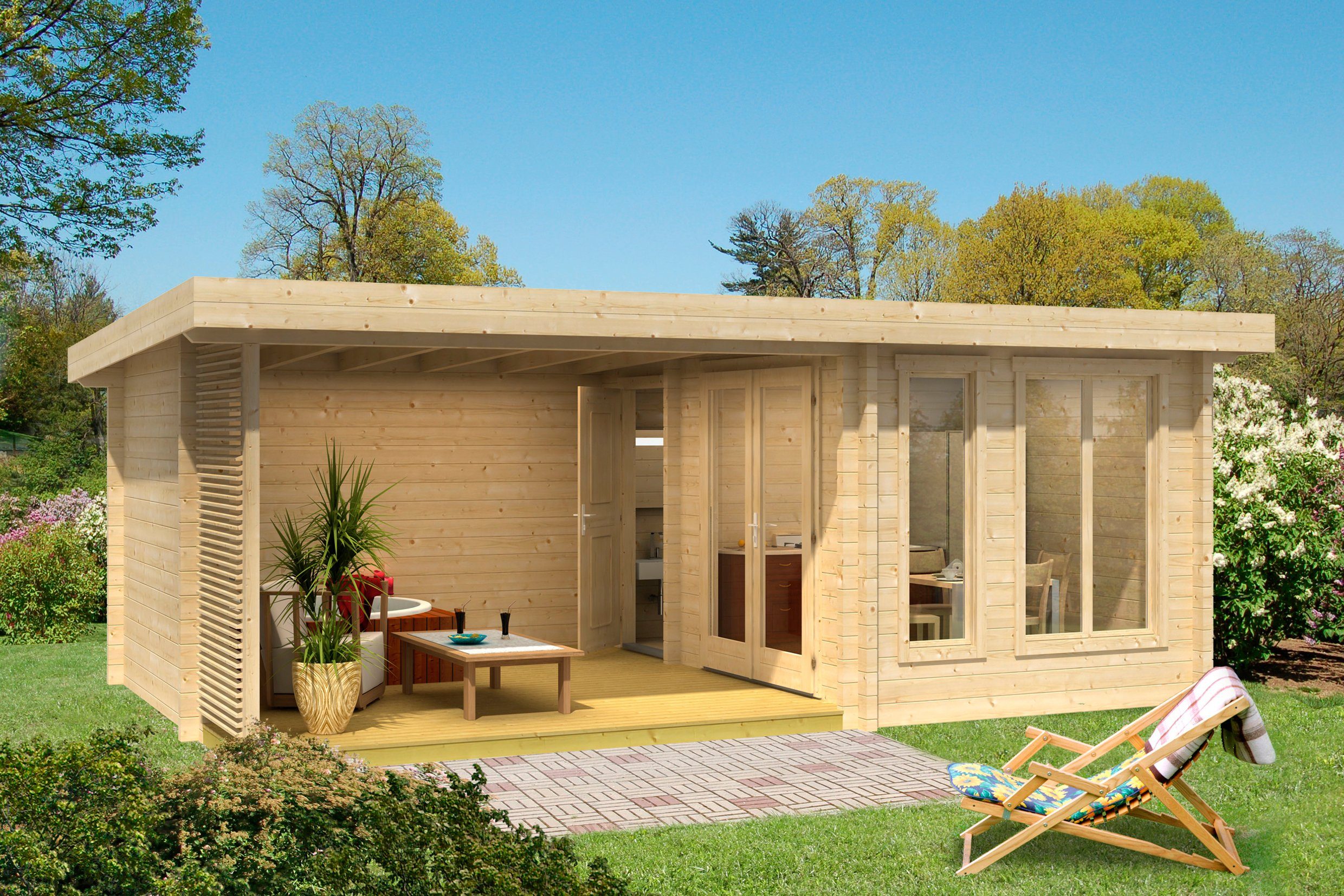 670x450 Weekendhaus 441, Gartenhaus cm weka BxT: