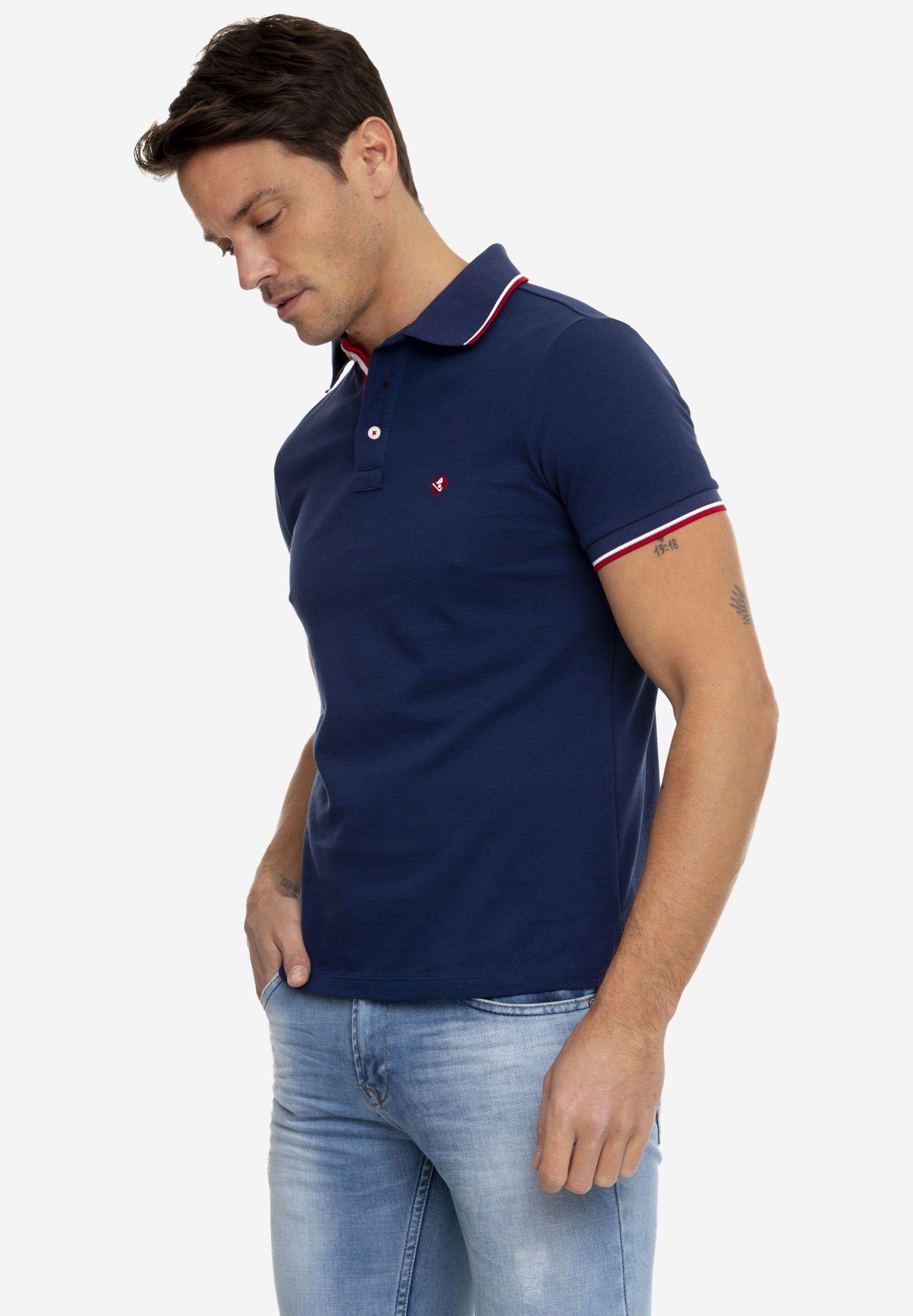 Sir Navy-Red Raymond Tailor Marcus Poloshirt