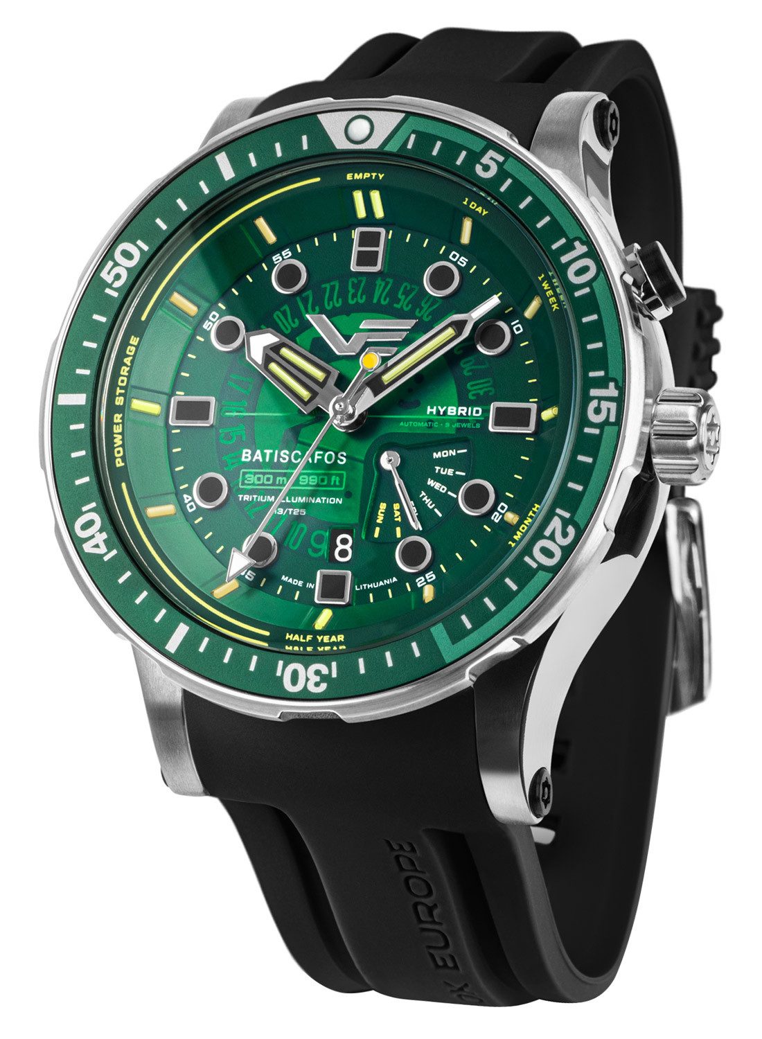 Vostok Europe Automatikuhr Hybrid Batiscafos Grün