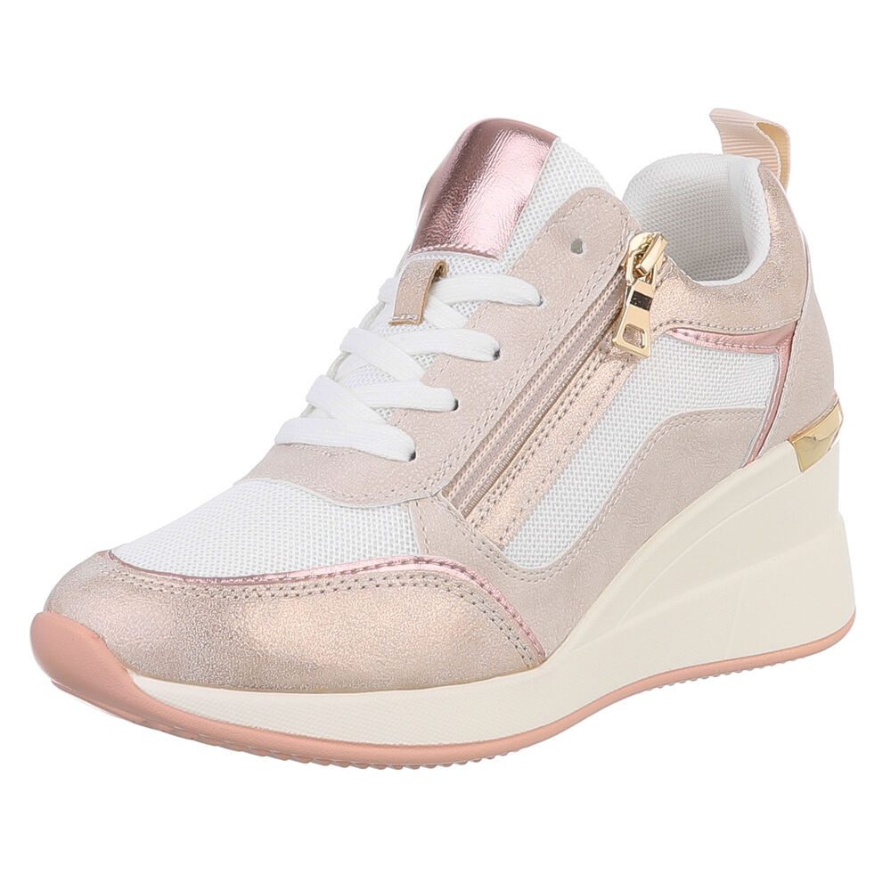 Ital-Design Damen Low-Top Freizeit Sneaker (88577380) Keilabsatz/Wedge Snea günstig online kaufen