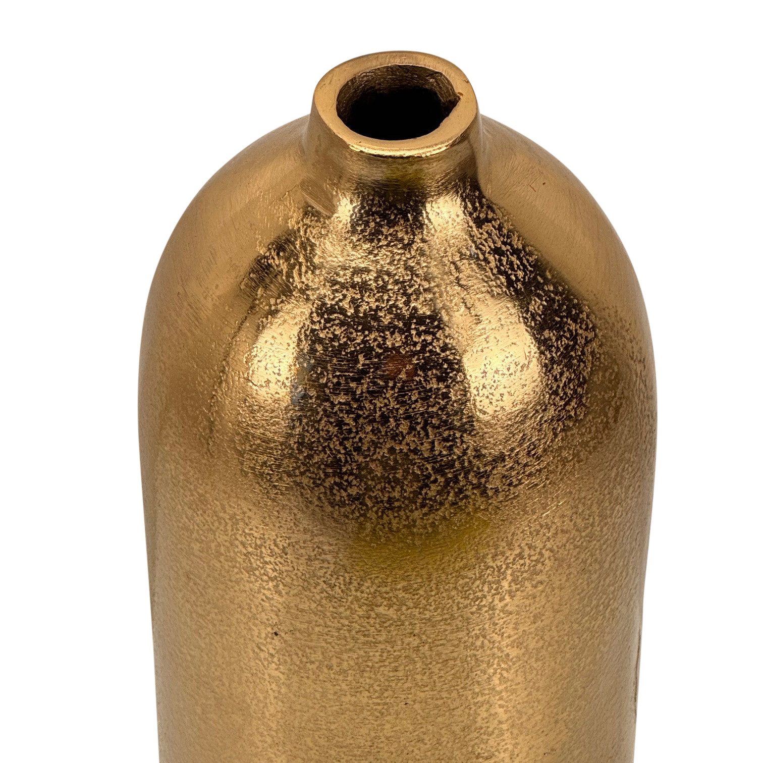 Online-Fuchs Dekovase - Blumenvase aus Aluminim in Gold - Rund, modern, 31 günstig online kaufen