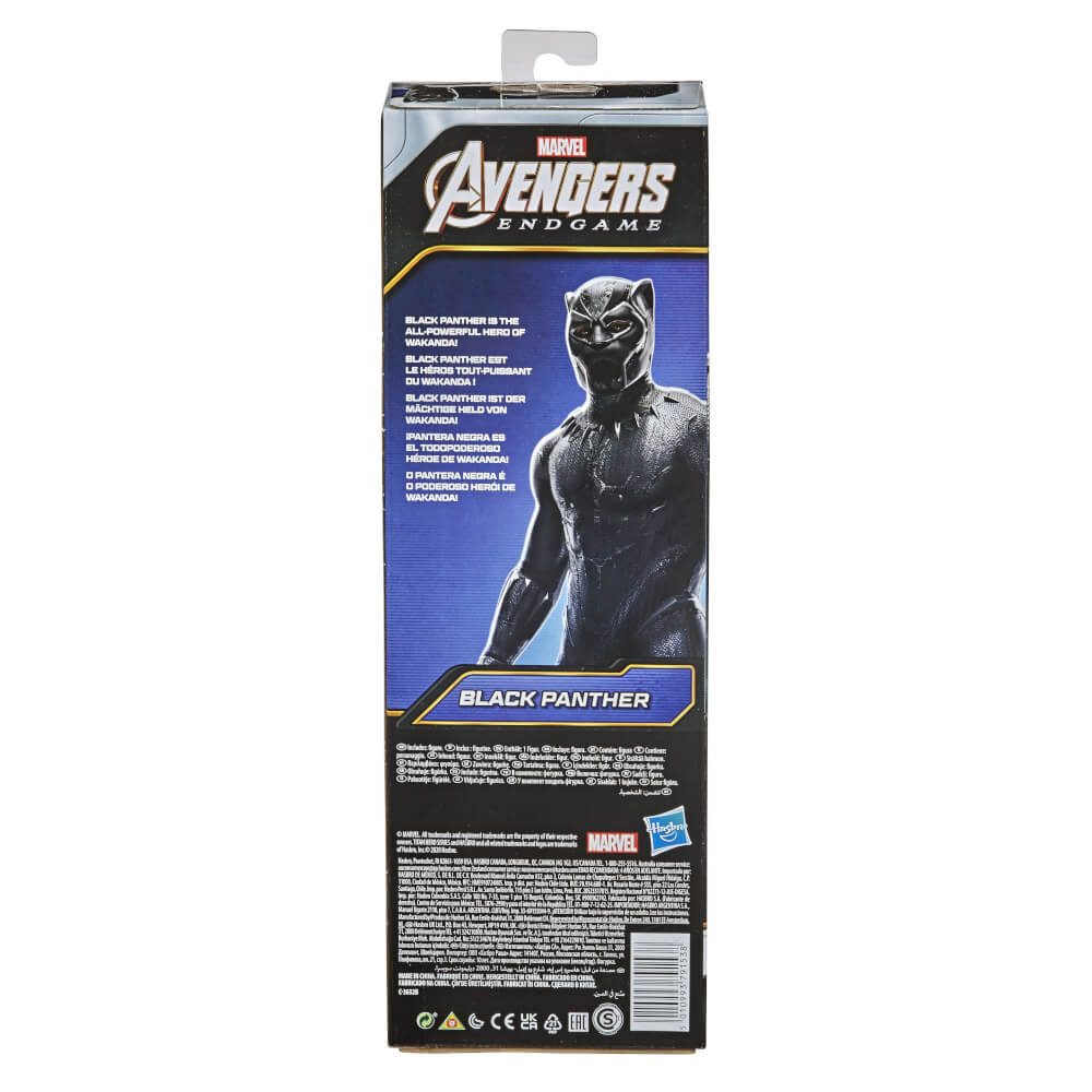 MARVEL Actionfigur Marvel Titan Hero Series Avengers Black Panther Actionfigur 30 cm