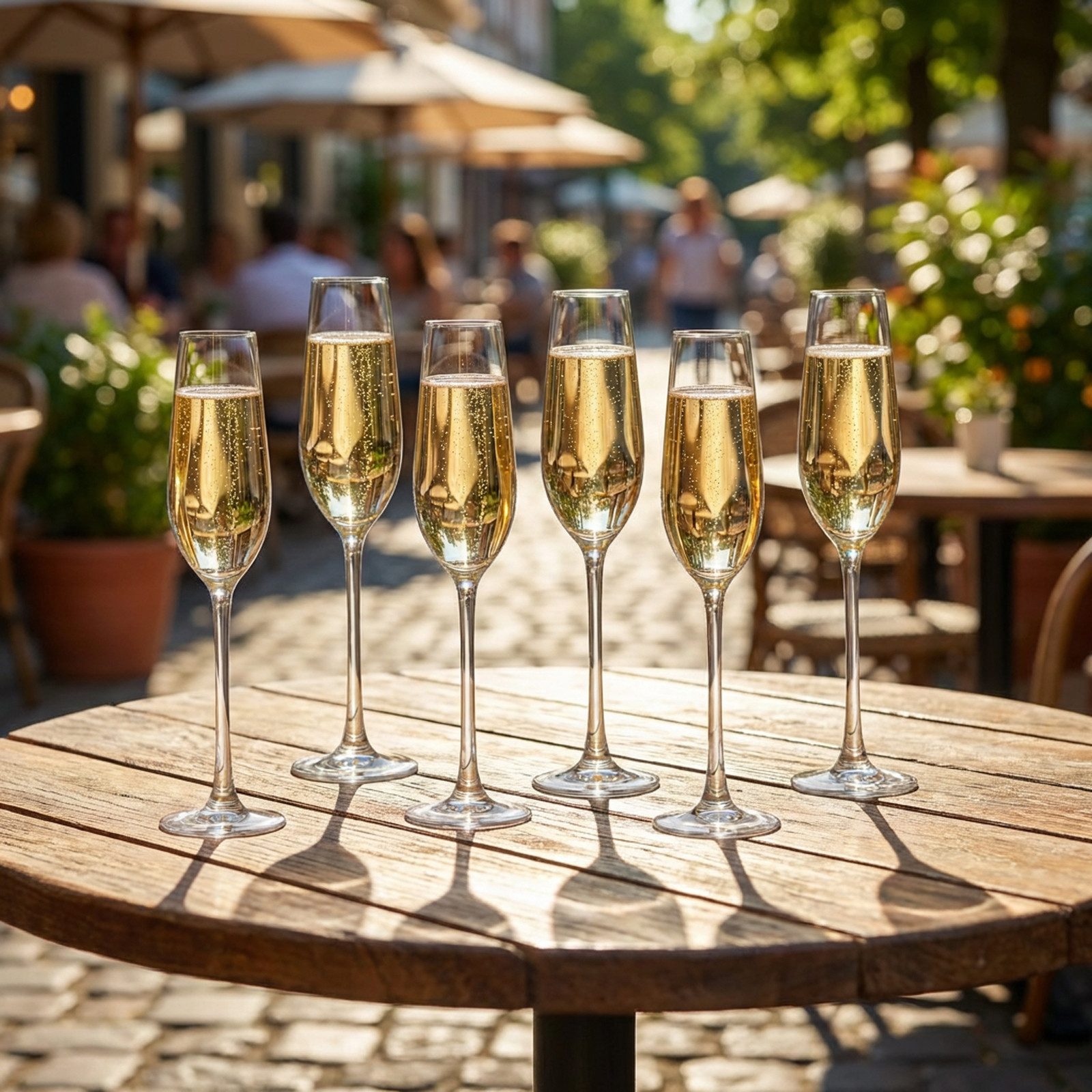 ECHTWERK Sektglas Champagnerkelch-Set 190 ml, 6-tlg., Glas, für Champagner, Schaumwein, Aperitifs, ideal für Feierlichkeiten