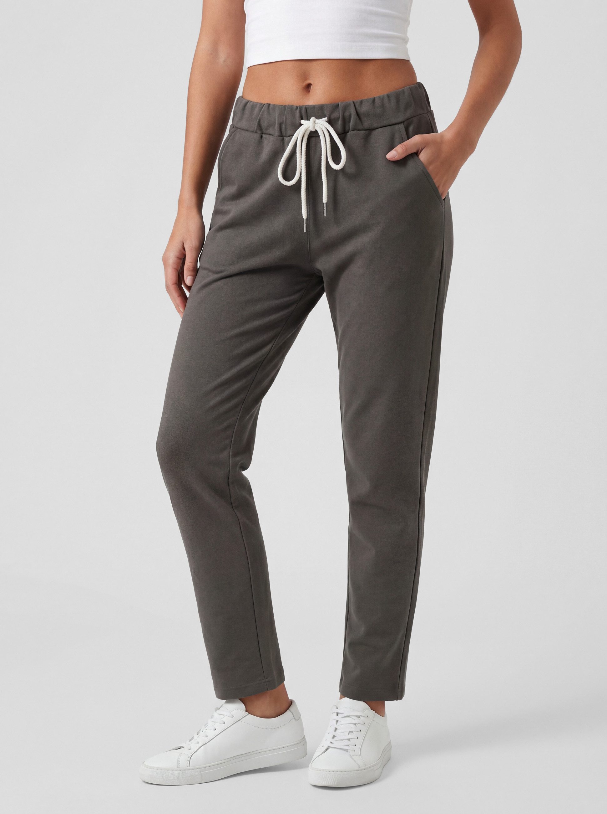 PEKIVESSA Jogger Pants Jersey Schlupfhose Sweathose mit Taschen aus elastischem Jerseymaterial