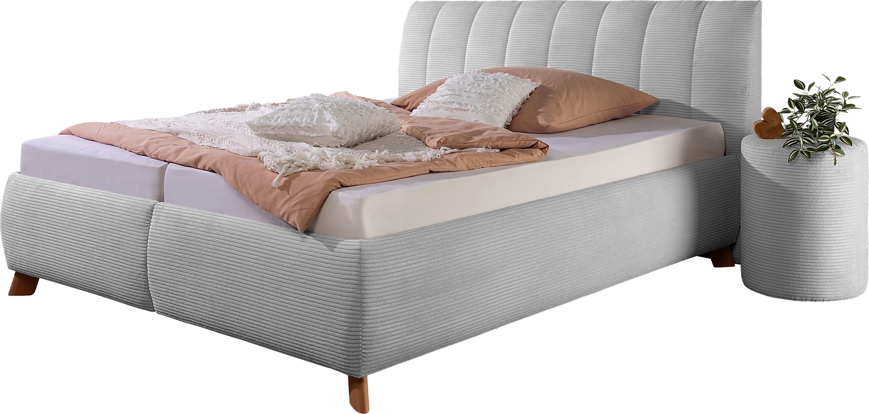 Maintal Polsterbett "Hügeldorf" inklusive Bettkasten, in H2, H3 & H4 erhält günstig online kaufen