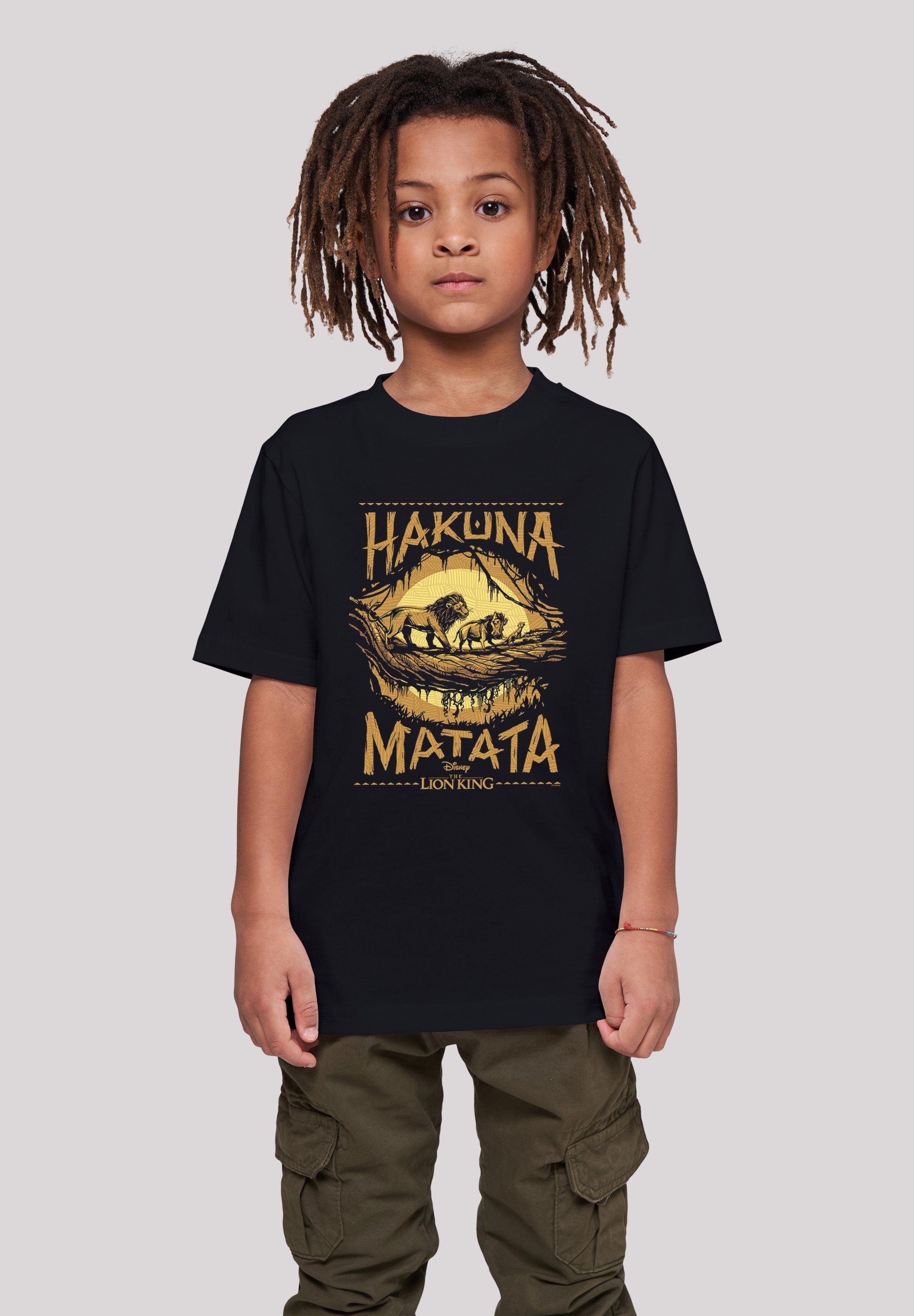 der König F4NT4STIC Löwen Hakuna Matata T-Shirt Print