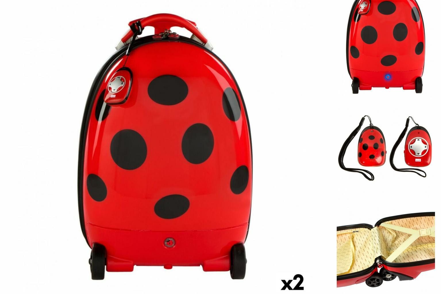 RASTAR Trolley Rastar Koffer Trolley Für Kinder Marienkäfer Fernbedienung 2,4 GHz 34