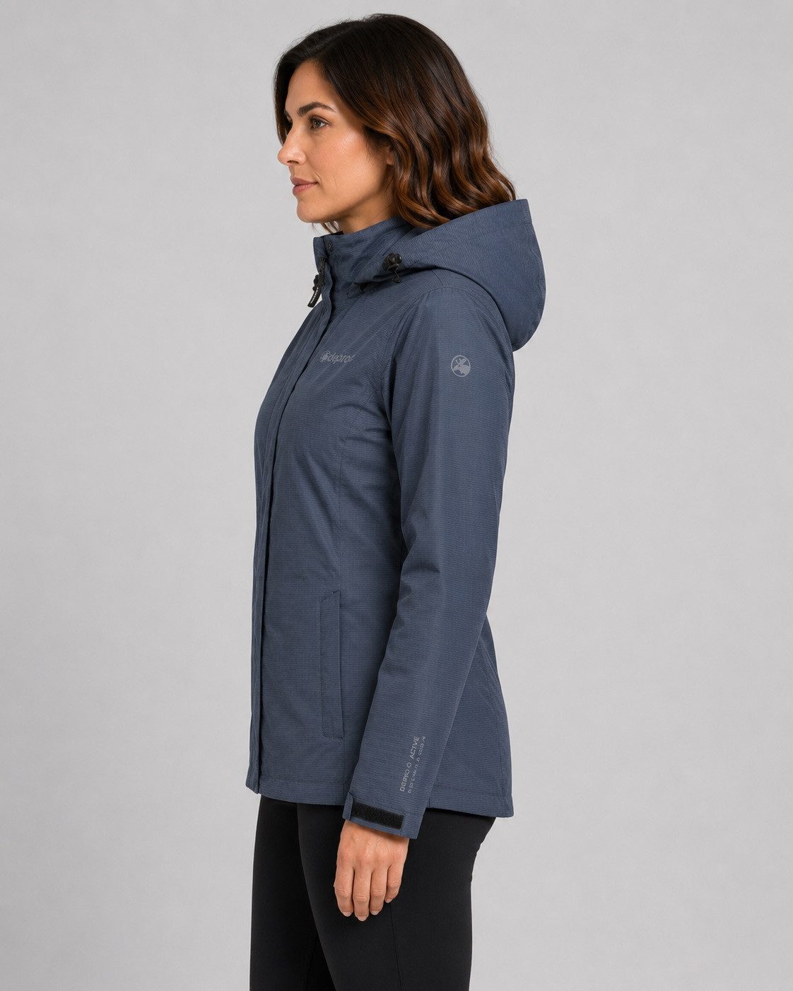 DEPROC Active Outdoorjacke LAVAL WOMEN Funktionsjacke, Wanderjacke, Regenjacke abnehmbare Kapuze
