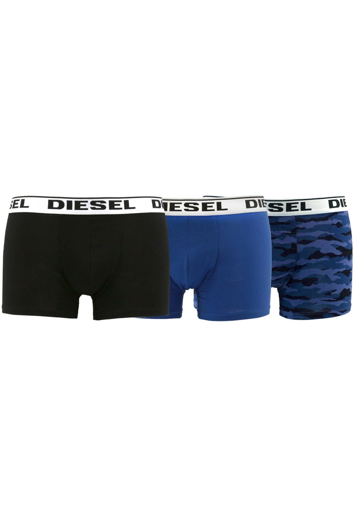 Diesel Boxershorts Diesel Herren Boxershorts Dreierpack KORY RHASO Schwarz Blau