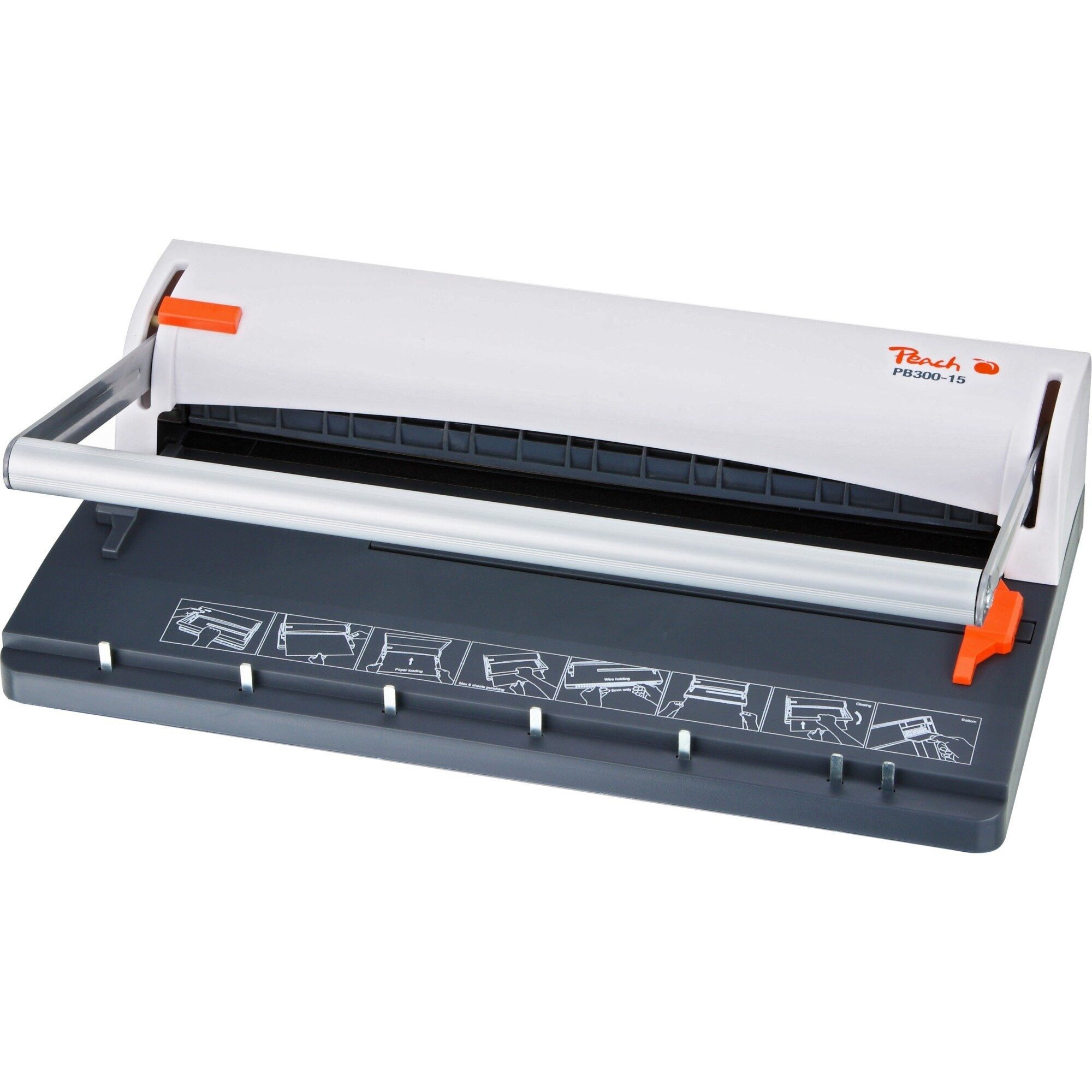 Peach Drahtbindegerät Peach Peach Drahtbindegerät inkl. Schließer PB300-15 weiß