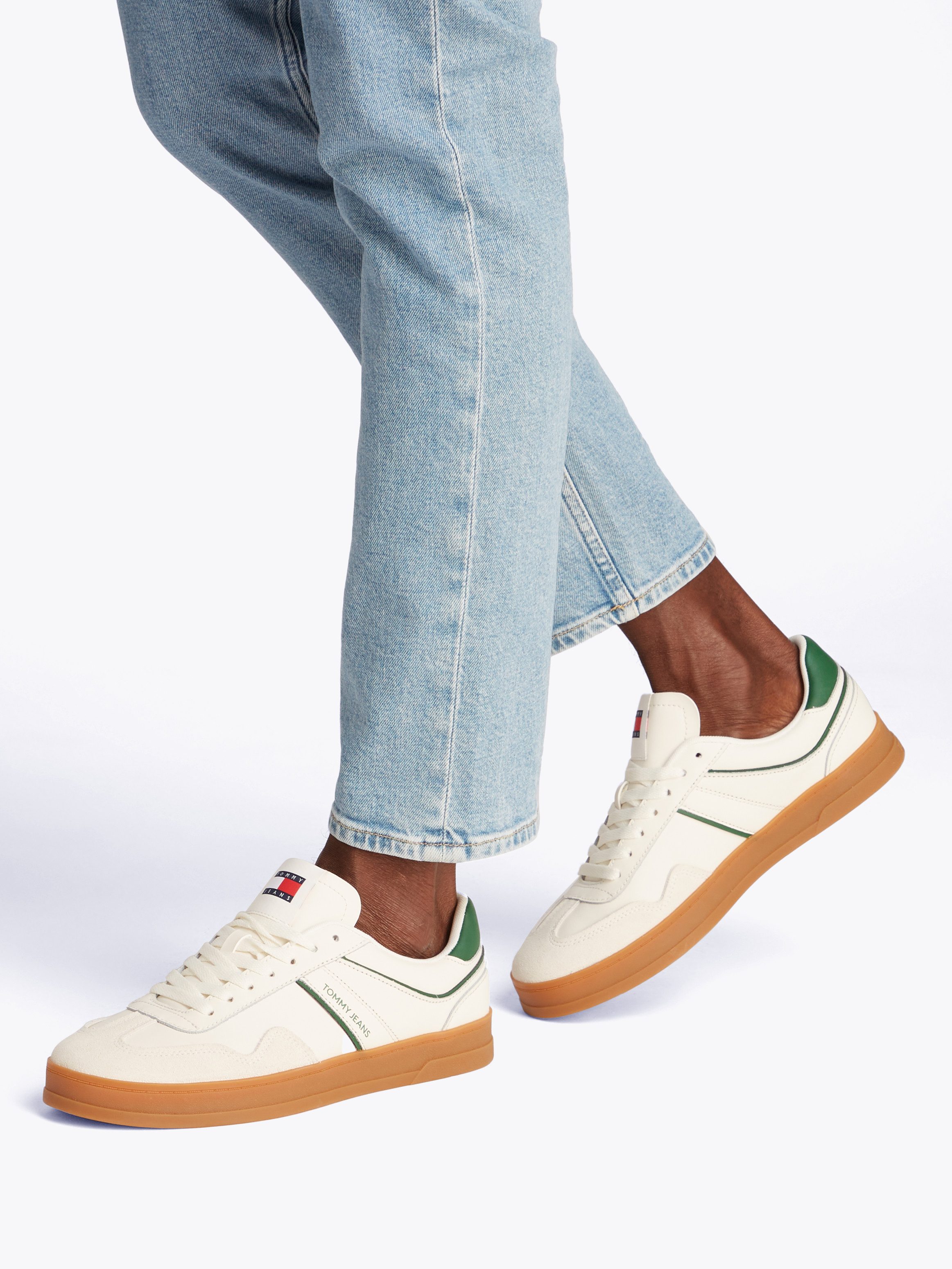 Tommy Jeans THE GREENWICH LEATHER Sneaker, Freizeitschuh, Halbschuh, Schnür günstig online kaufen