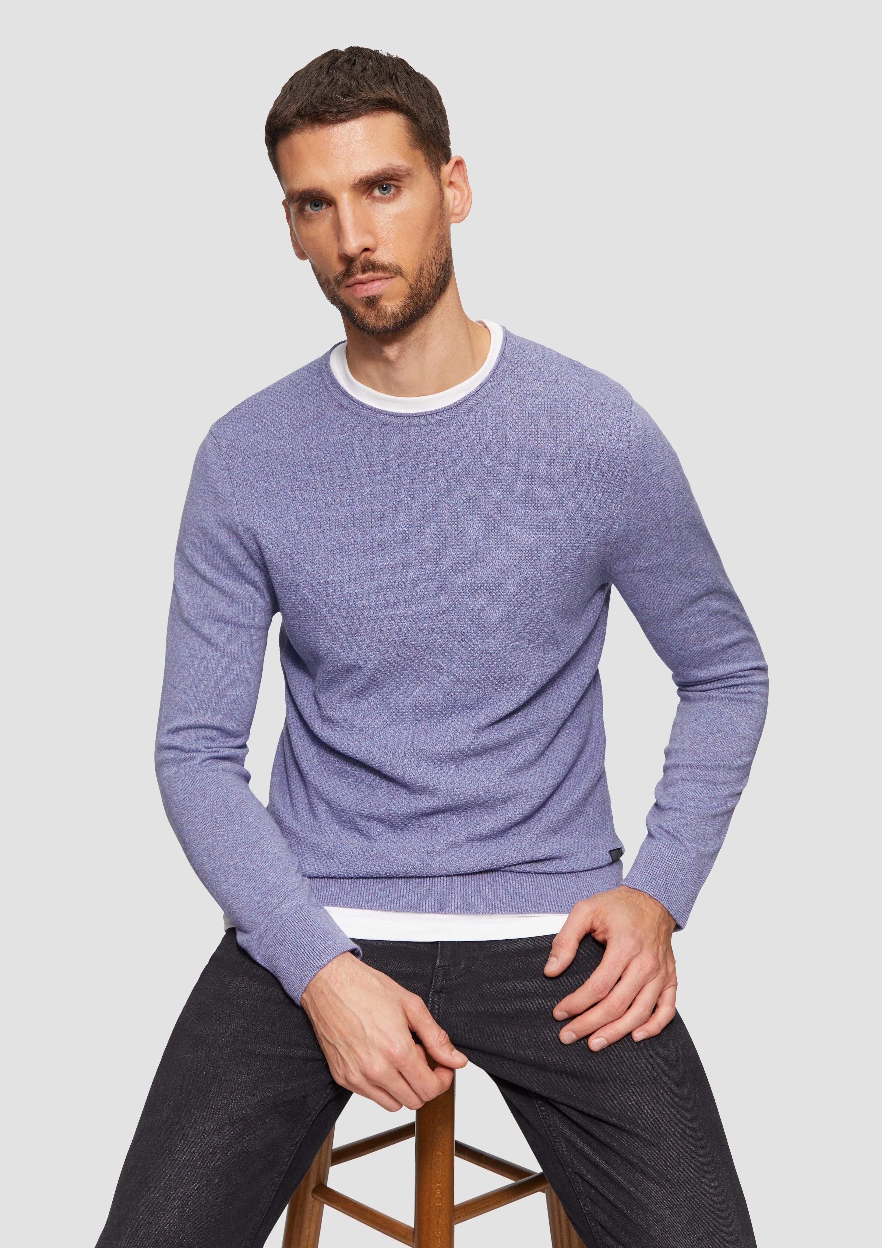 s.Oliver Strickpullover Strickpullover mit Strukturmix und günstig online kaufen