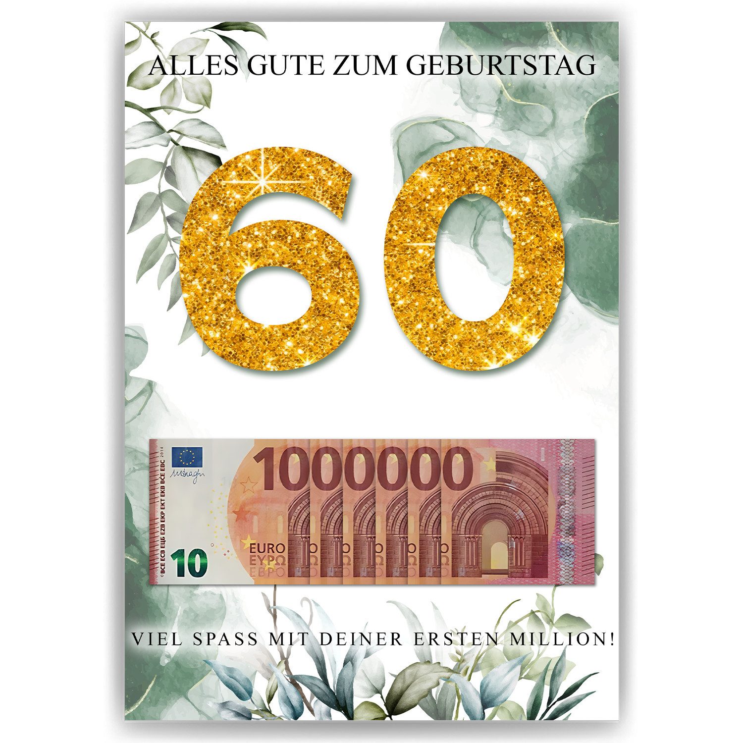 Tigerlino Poster Geldgeschenk Geburtstag Männer Frauen Geburtstagsgeschenk, günstig online kaufen