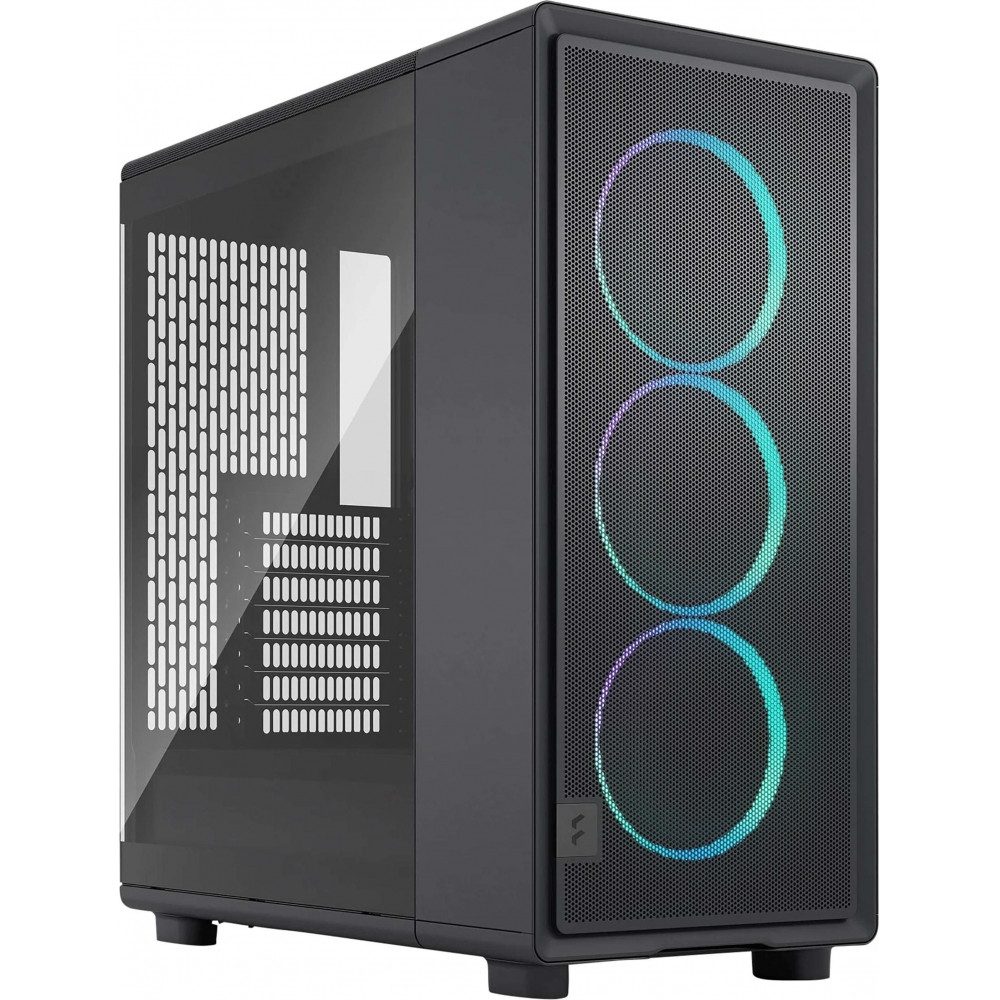 Fractal Design PC-Gehäuse FD-C-EPO1A-04 Epoch Black TG RGB ATX Gaming Gehäuse schwarz, RGB-Beleuchtung integriert