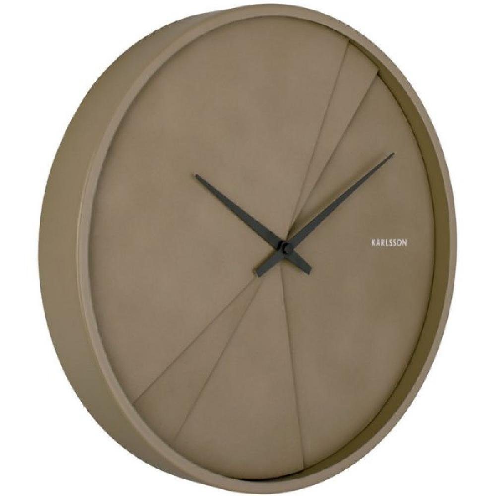 Karlsson Uhr »Wanduhr Layered Lines Moss Green«