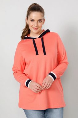 Janet & Joyce Sweatshirt Hoodie A-Line Kapuze und Langarm mit Zierband