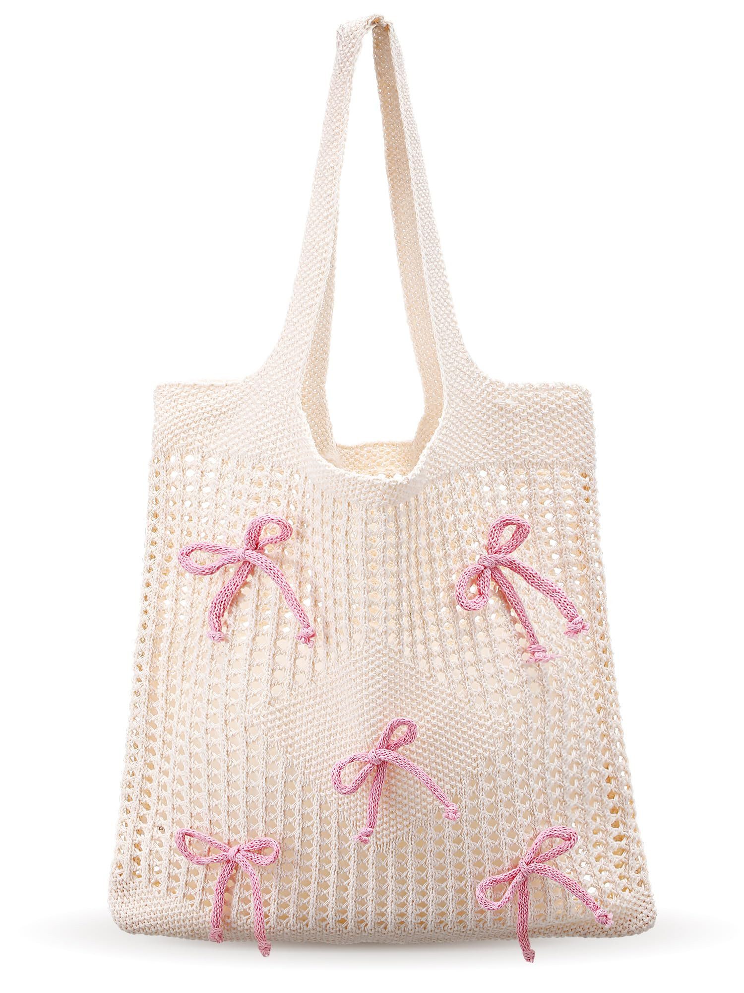 Coonoor Schultertasche Damen Strandtasche mit Schleife, günstig online kaufen