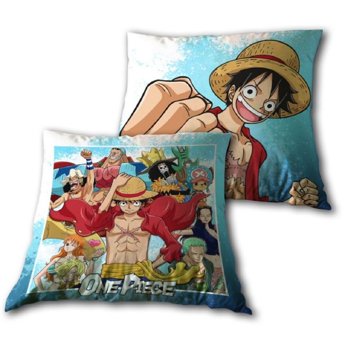 One Piece Anime Dekokissen Dekokissen aus Baumwolle – Perfektes Couchkissen Baumwolle (1 Stück)