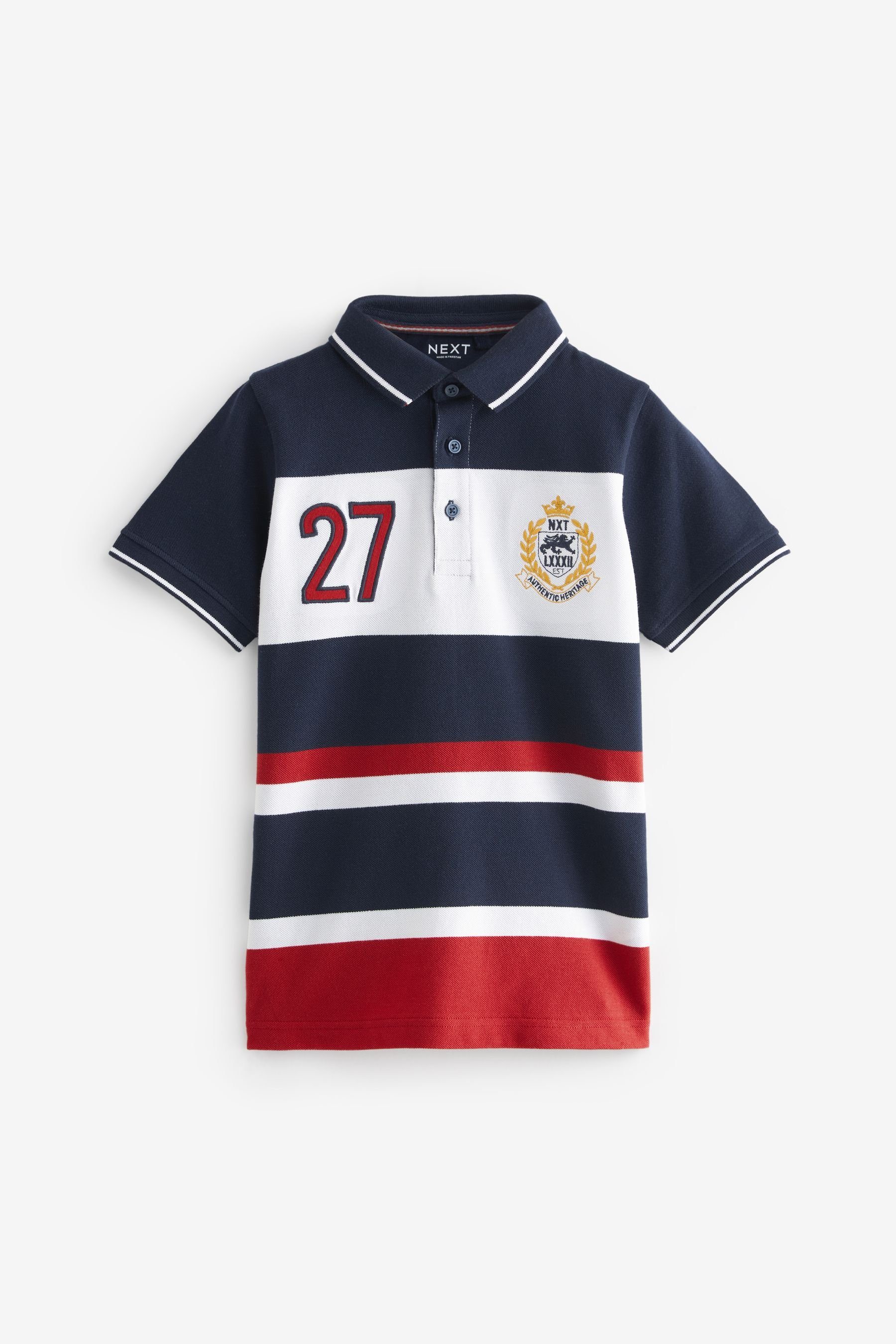 Poloshirt Kurzärmeliges Polo-Shirt mit Blockfarben