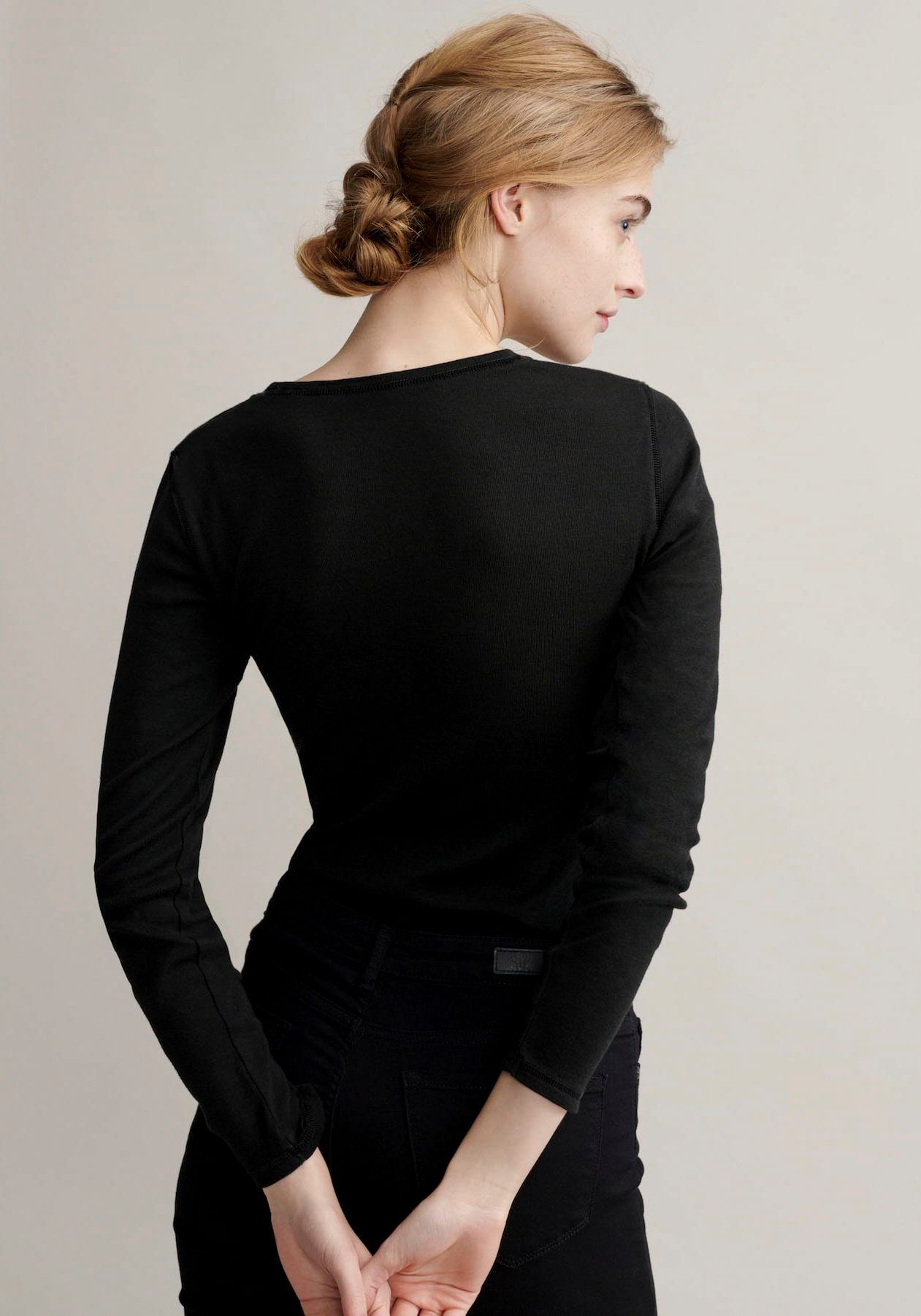 Sorana Langarmshirt OPUS schwarz