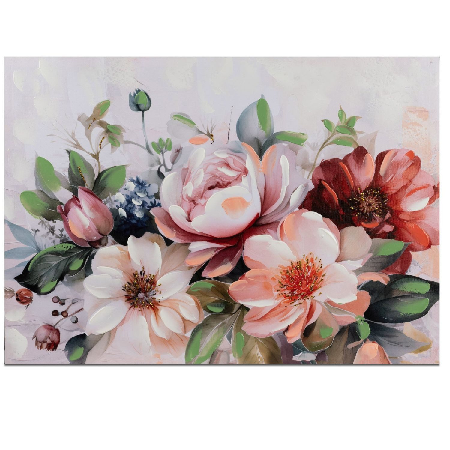 formano Wandbild Leinwandbilder, Magnolien, Höhe: 50cm, Farbe: Mehrfarbig, Motiv: Magnolien